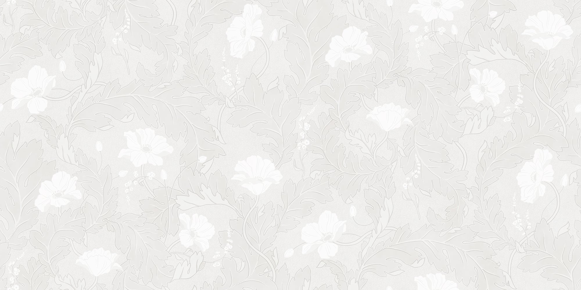 Sandberg Poppy Behang S11009 - White