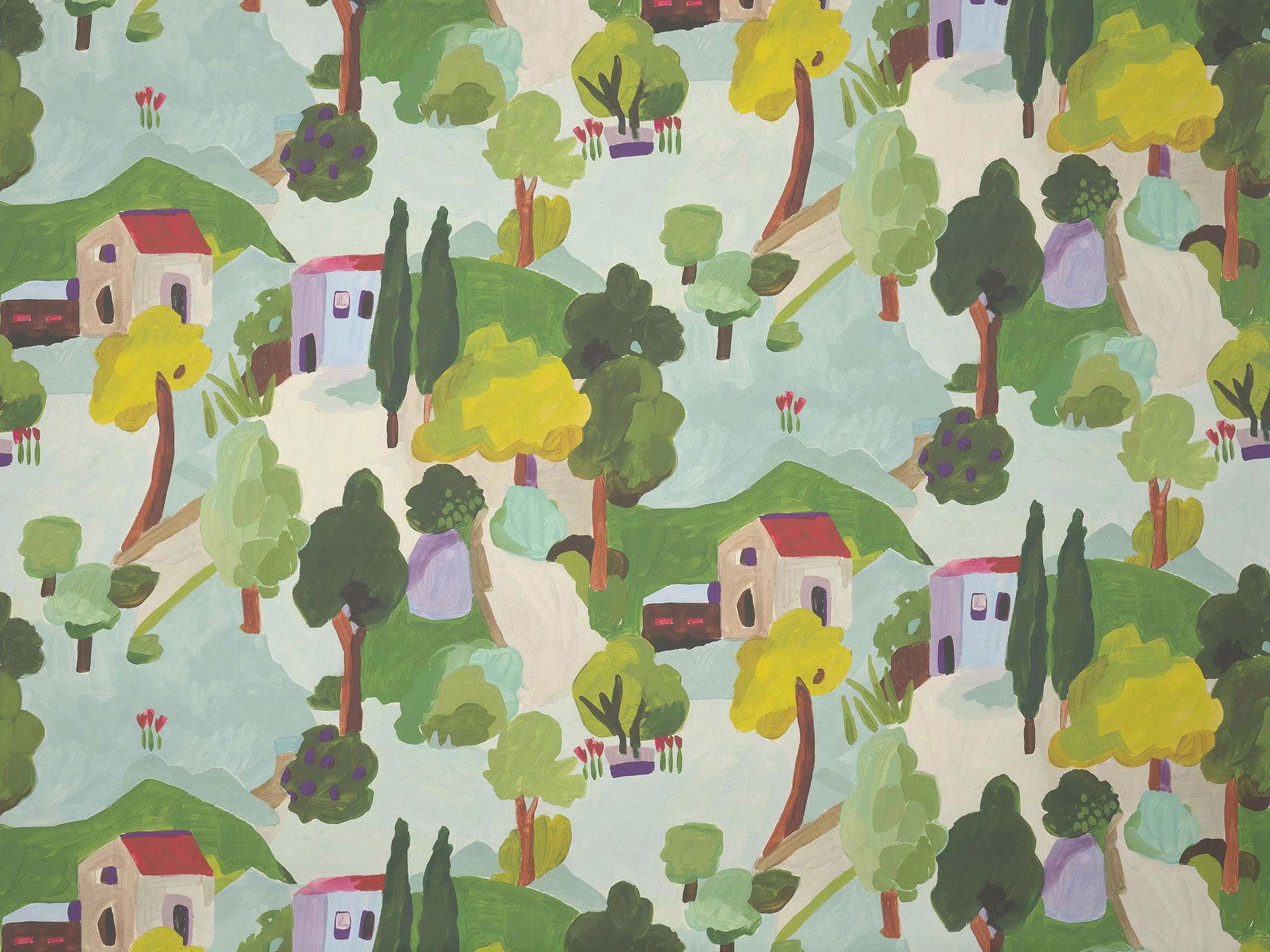 Pierre Frey Maisons et jardins Behang FP948001 - LAB COLOUR THE WORLD