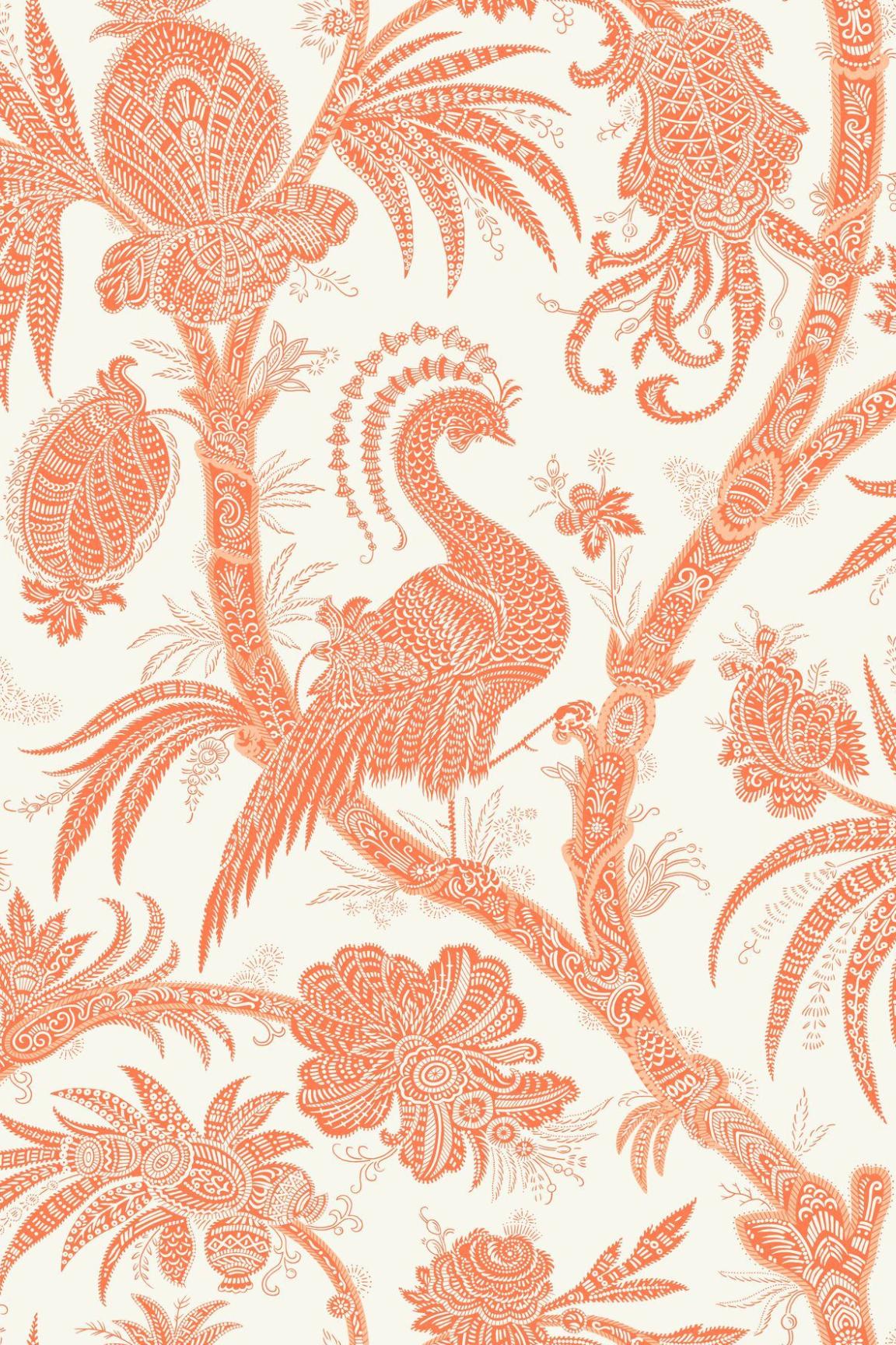 HookedOnWalls Scalamandre Balinese Peacock JV26043