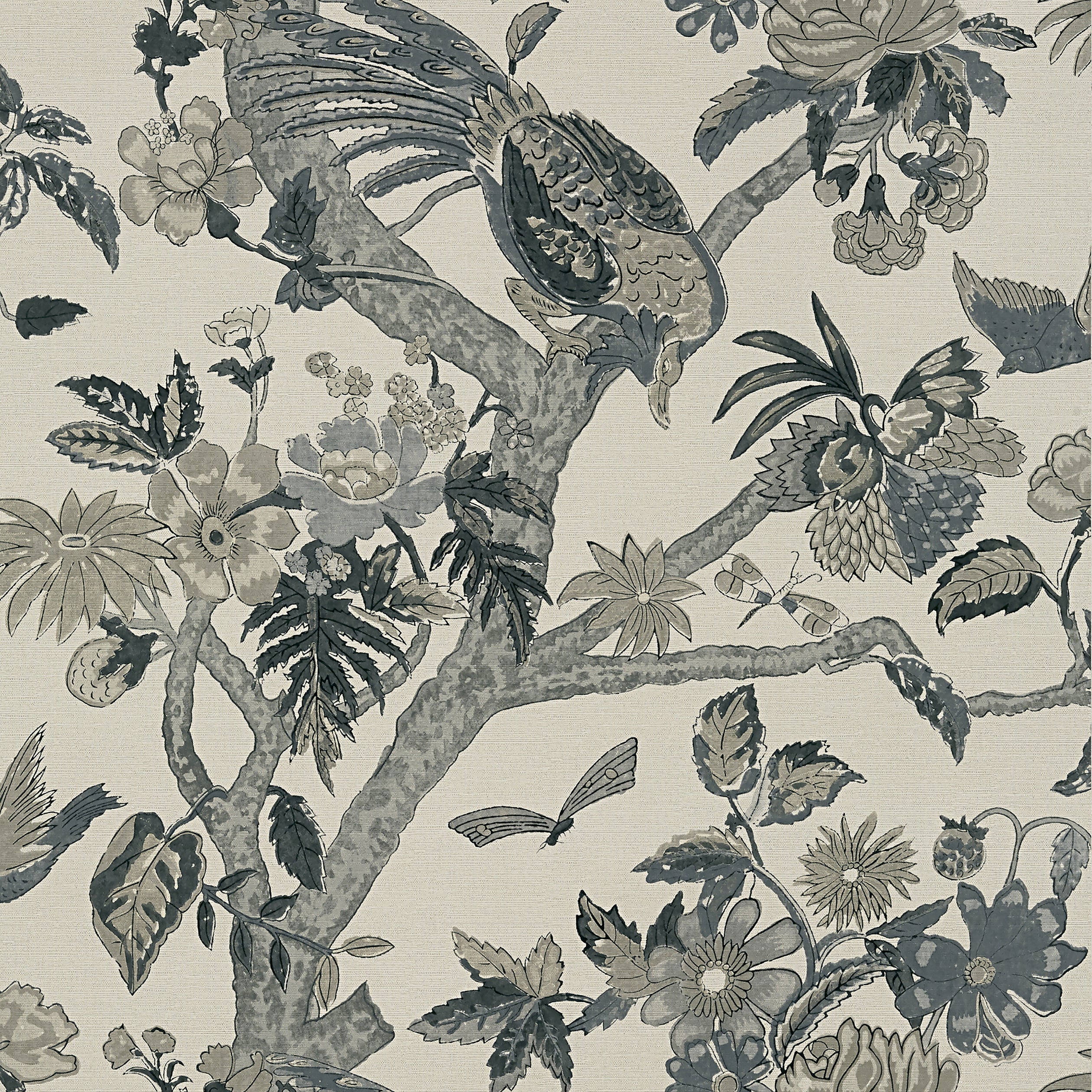 Thibaut Coromandel Behang T10227 - Grey