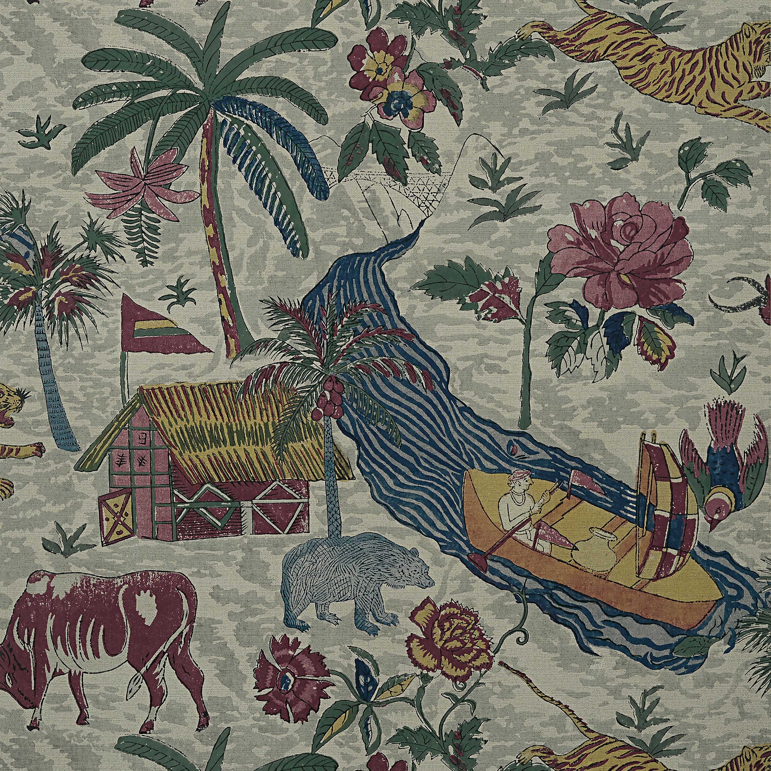 Thibaut Tiger Reserve Behang T10234 - Jewel