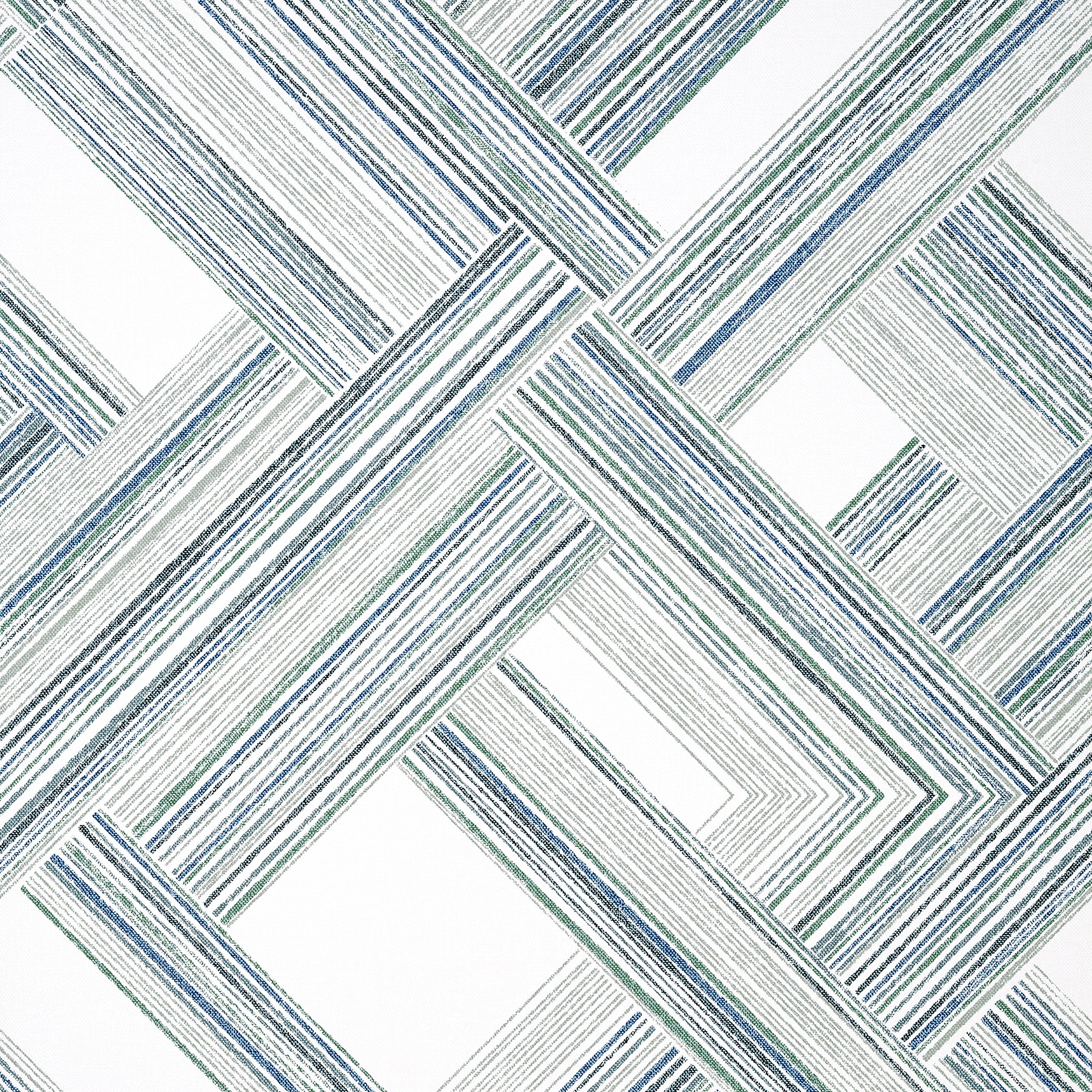 Thibaut Telaio Behang T10452 - Black and Emerald