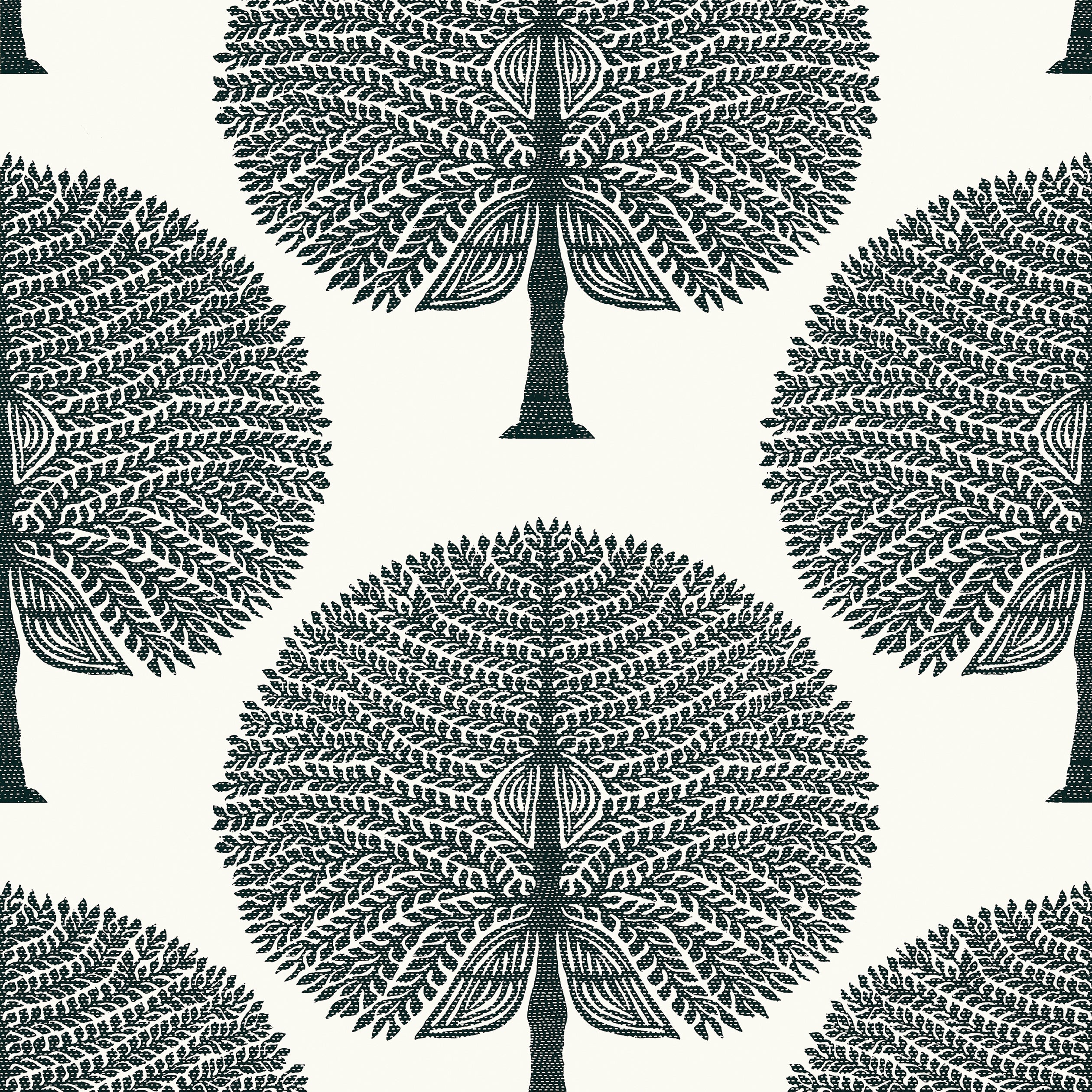 Thibaut Mulberry Tree Behang T10602 - Black and White