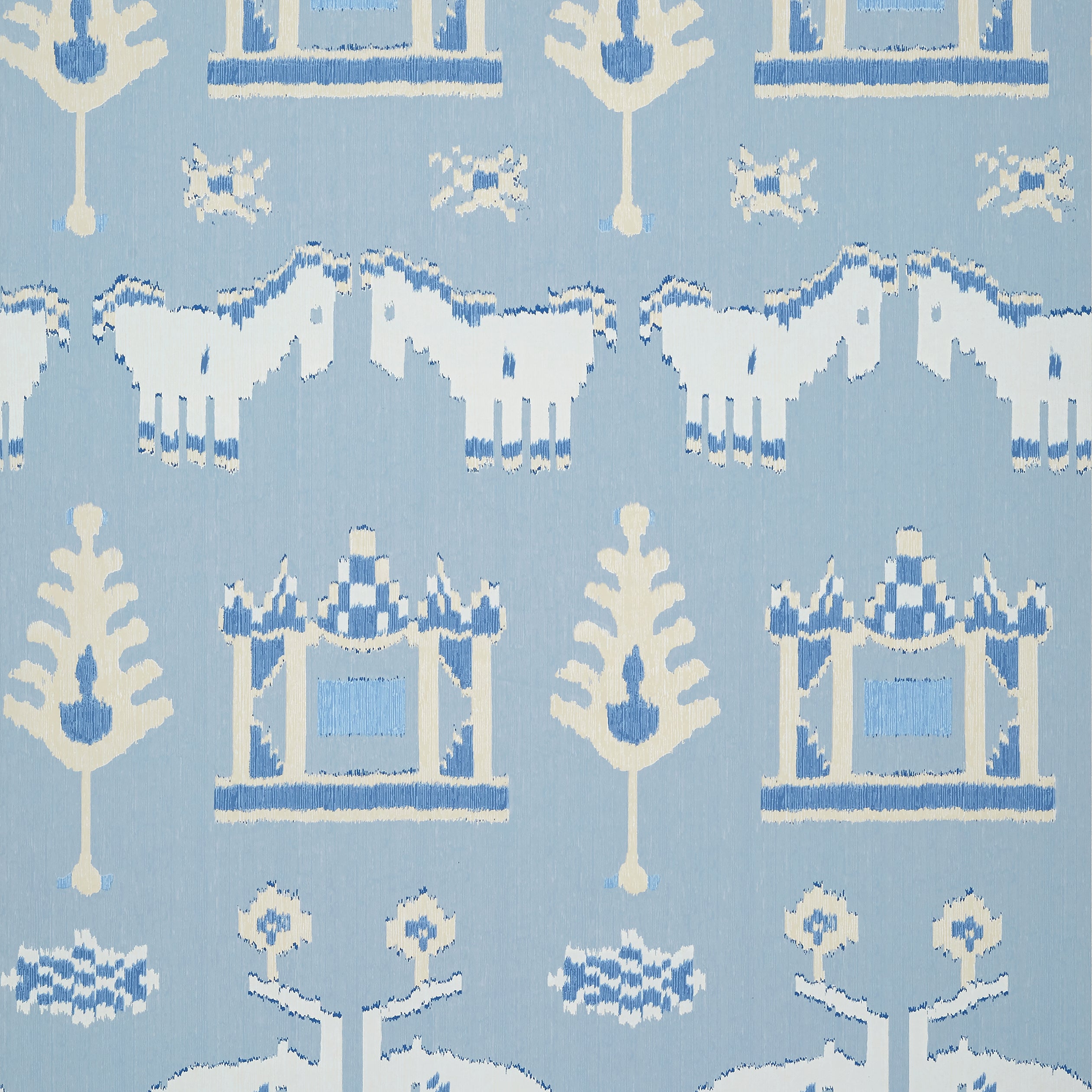 Thibaut Kingdom Parade Behang T10643 - Spa Blue