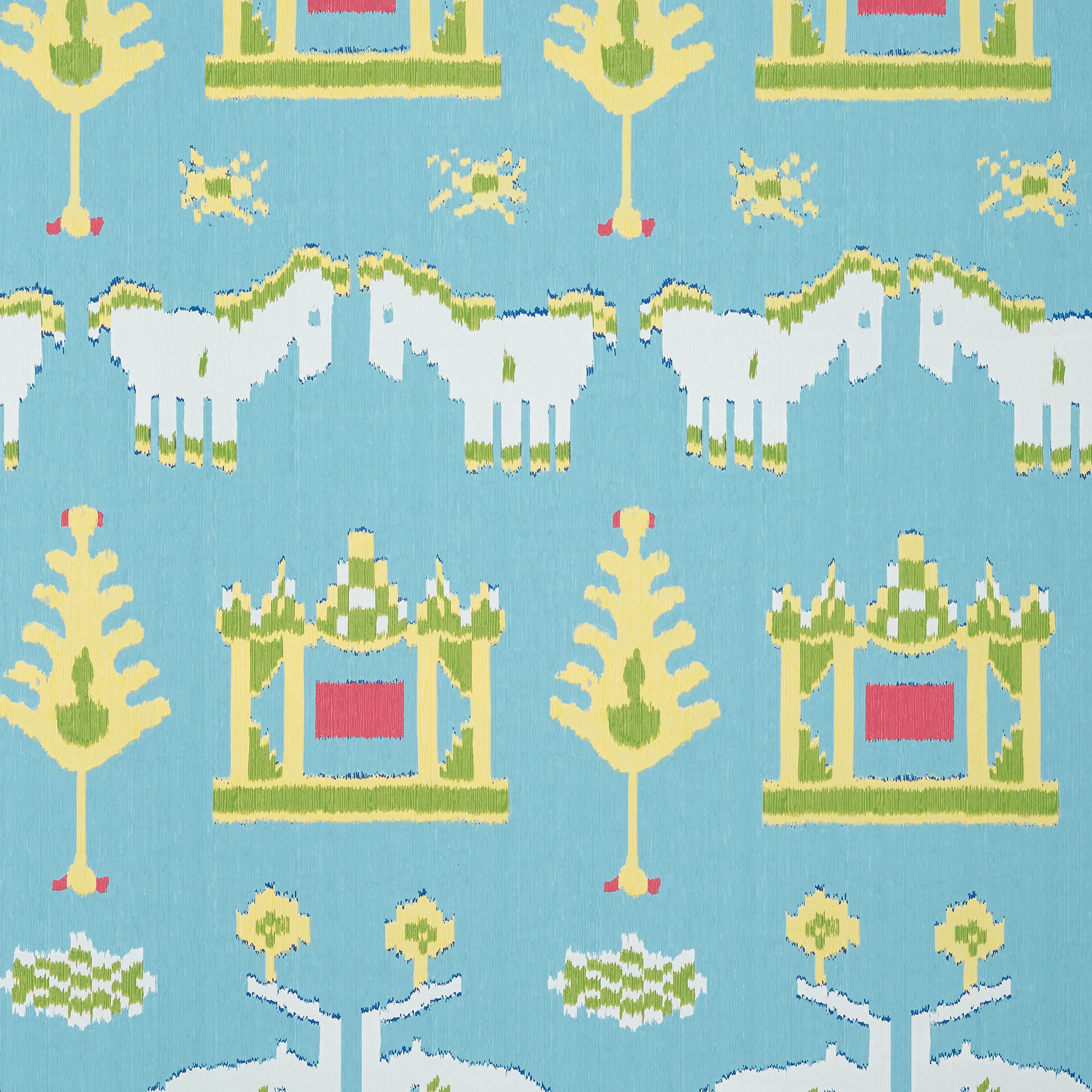 Thibaut Kingdom Parade Behang T10644 - Turquoise