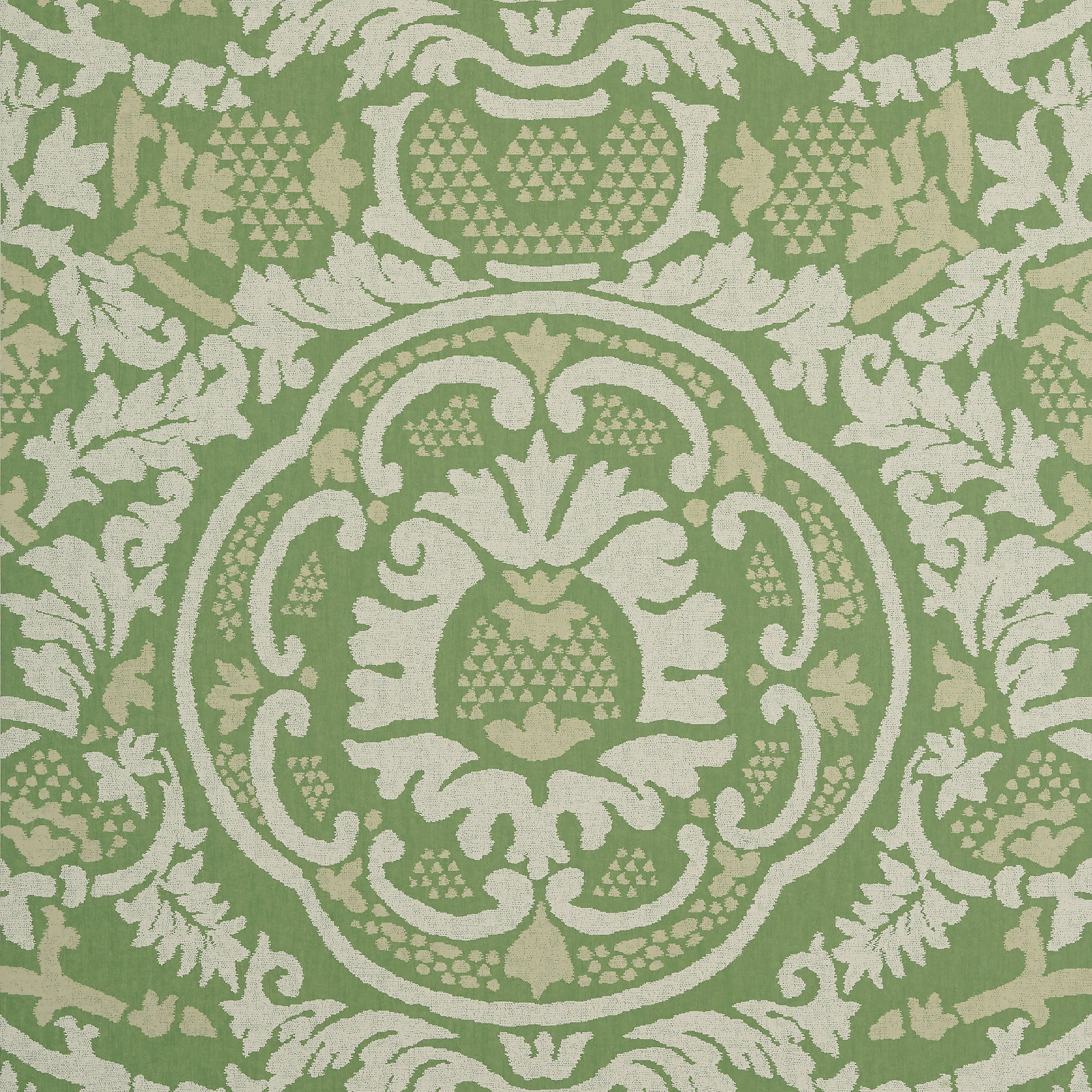 Thibaut Earl Damask Behang T10838 - Green