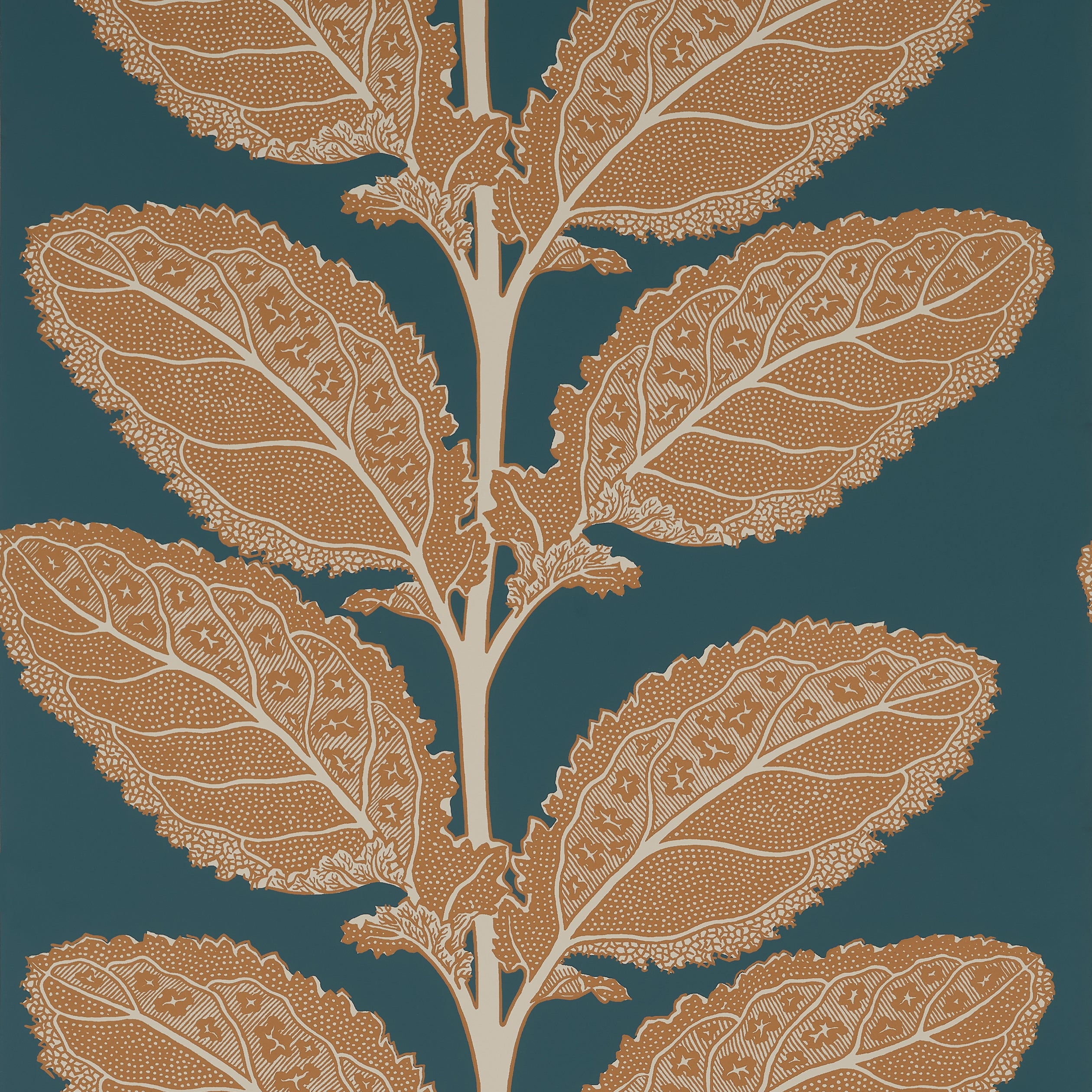 Thibaut Lacinato Behang T12037 - Ochre and Mineral