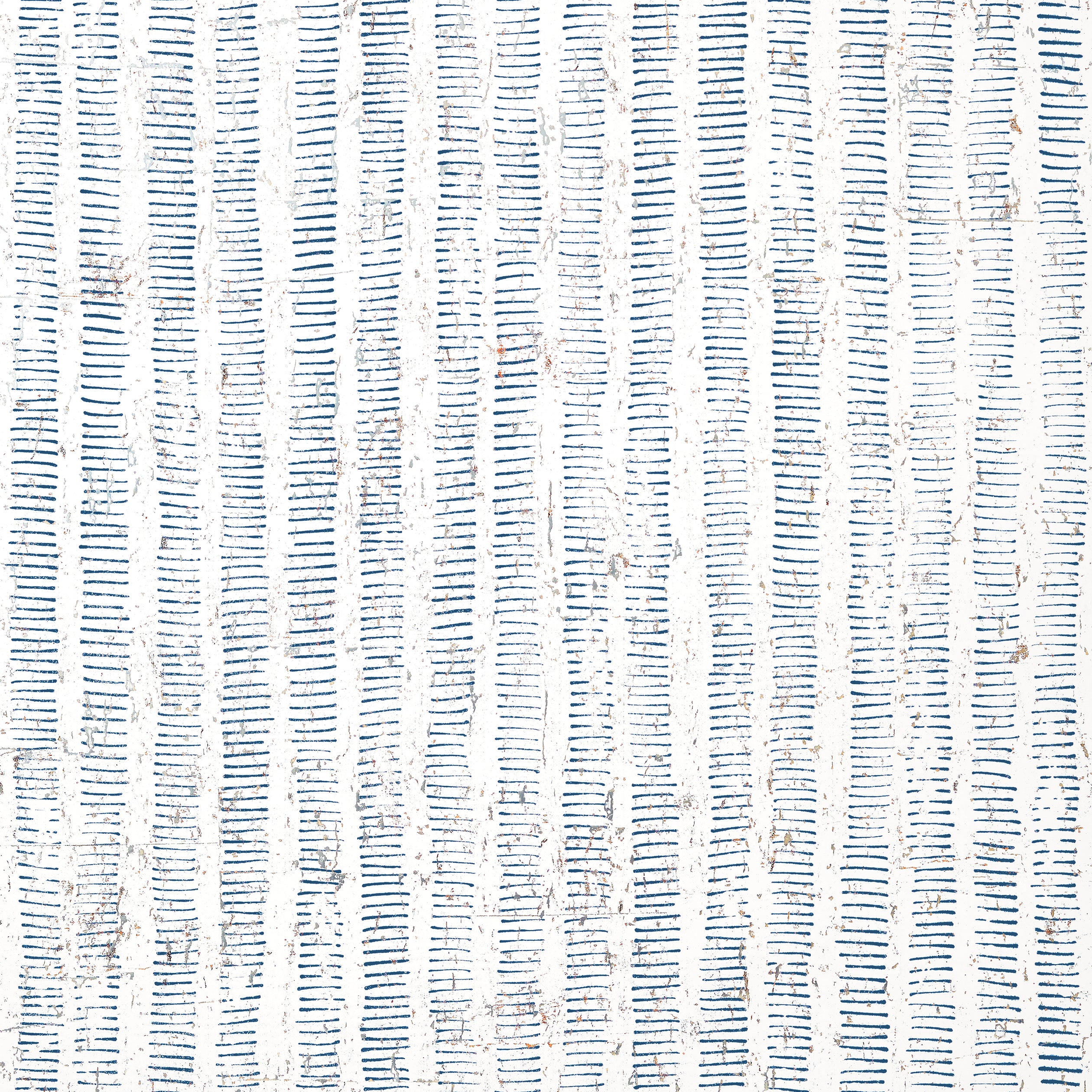 Thibaut Cork Forest Behang T12815 - Navy and White