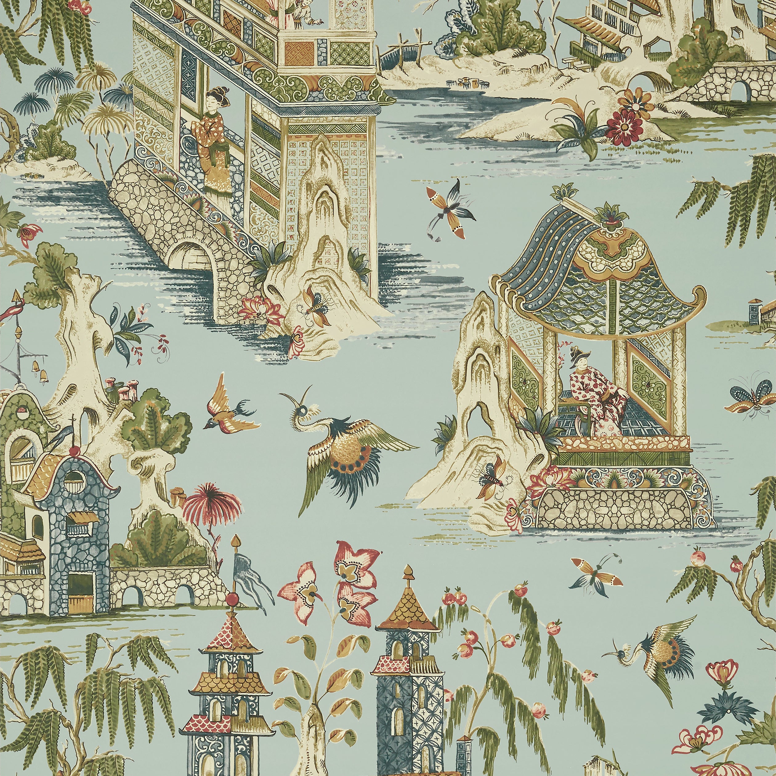 Thibaut Grand Palace Behang T13617 - Mist