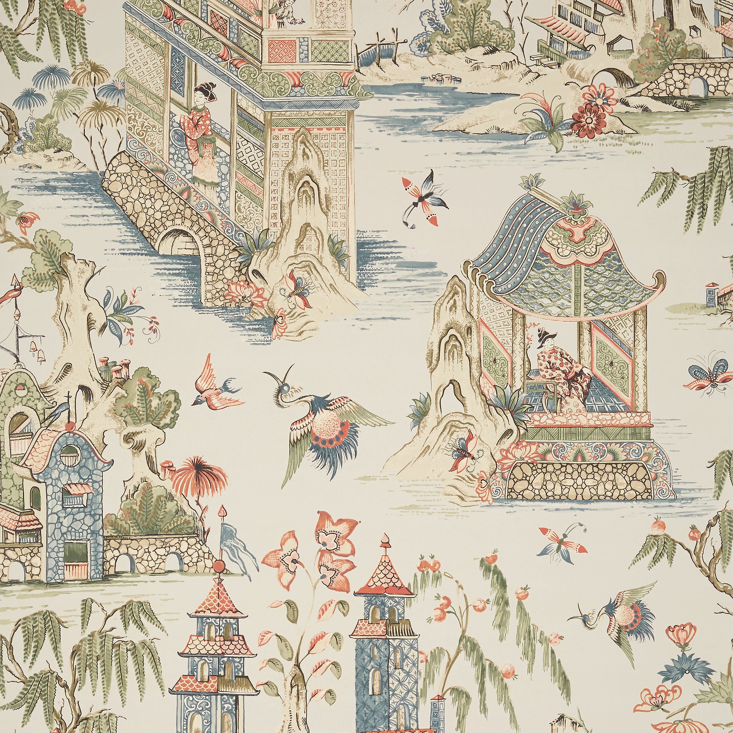 Thibaut Grand Palace Behang T13618 - Taupe