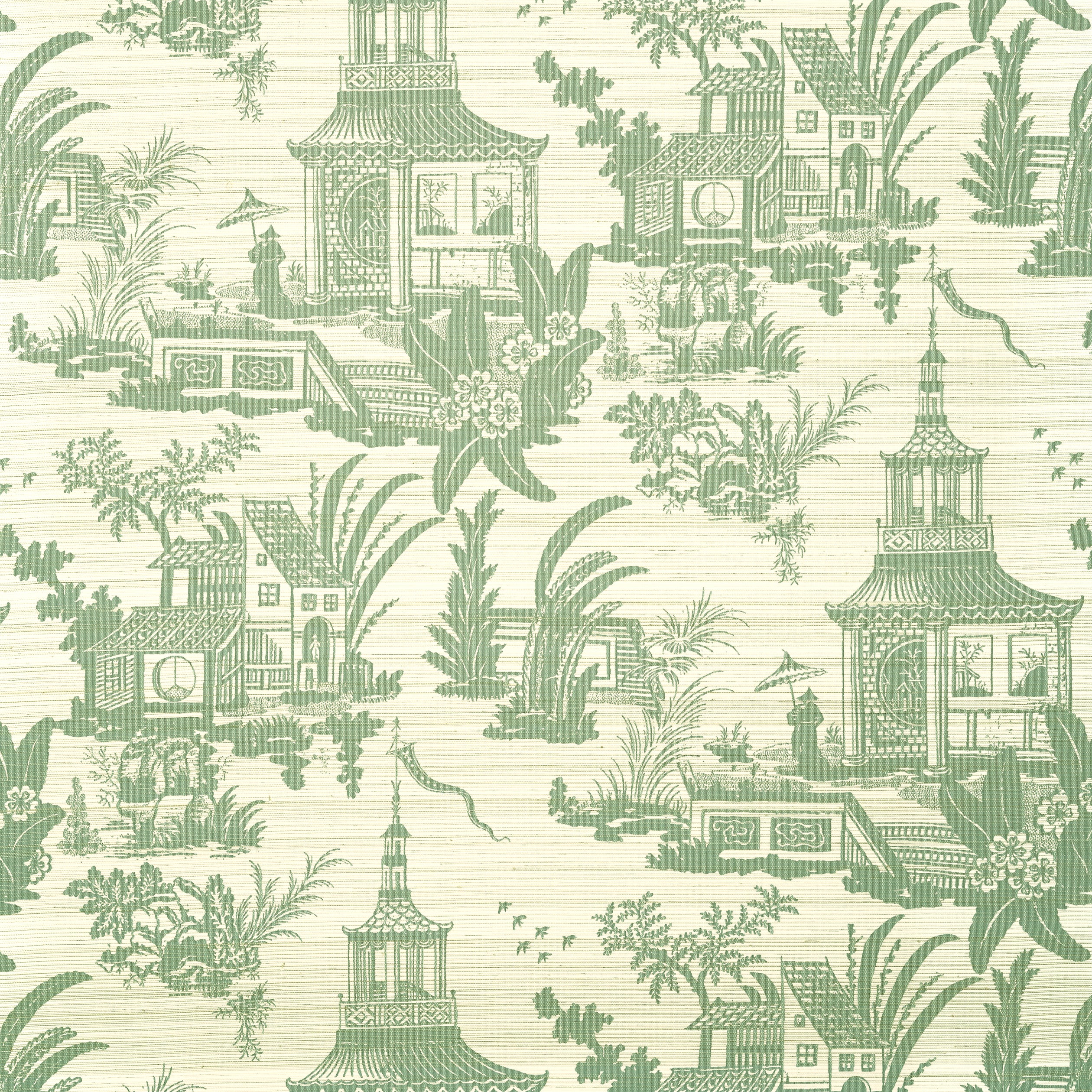 Thibaut Empress Court Behang T13650 - Green