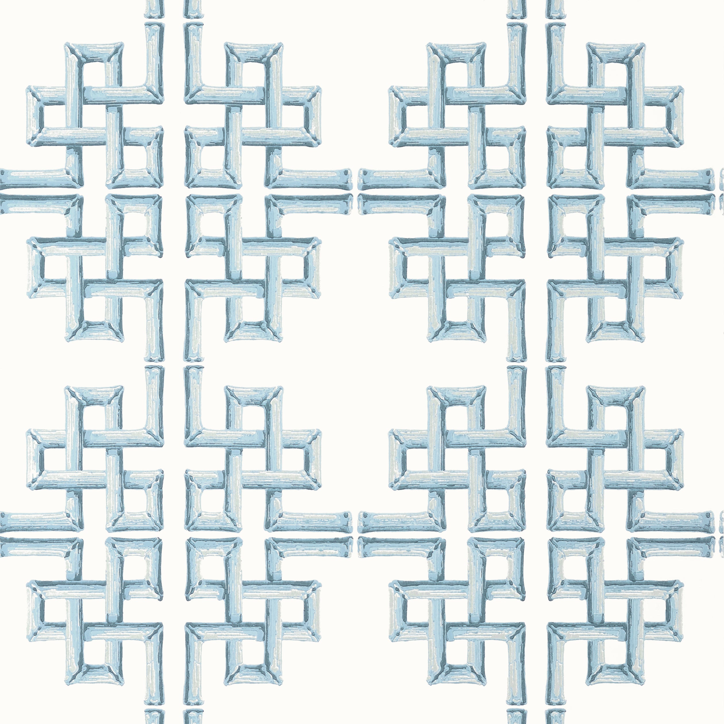 Thibaut Boca Bamboo Behang T13902 - Spa Blue