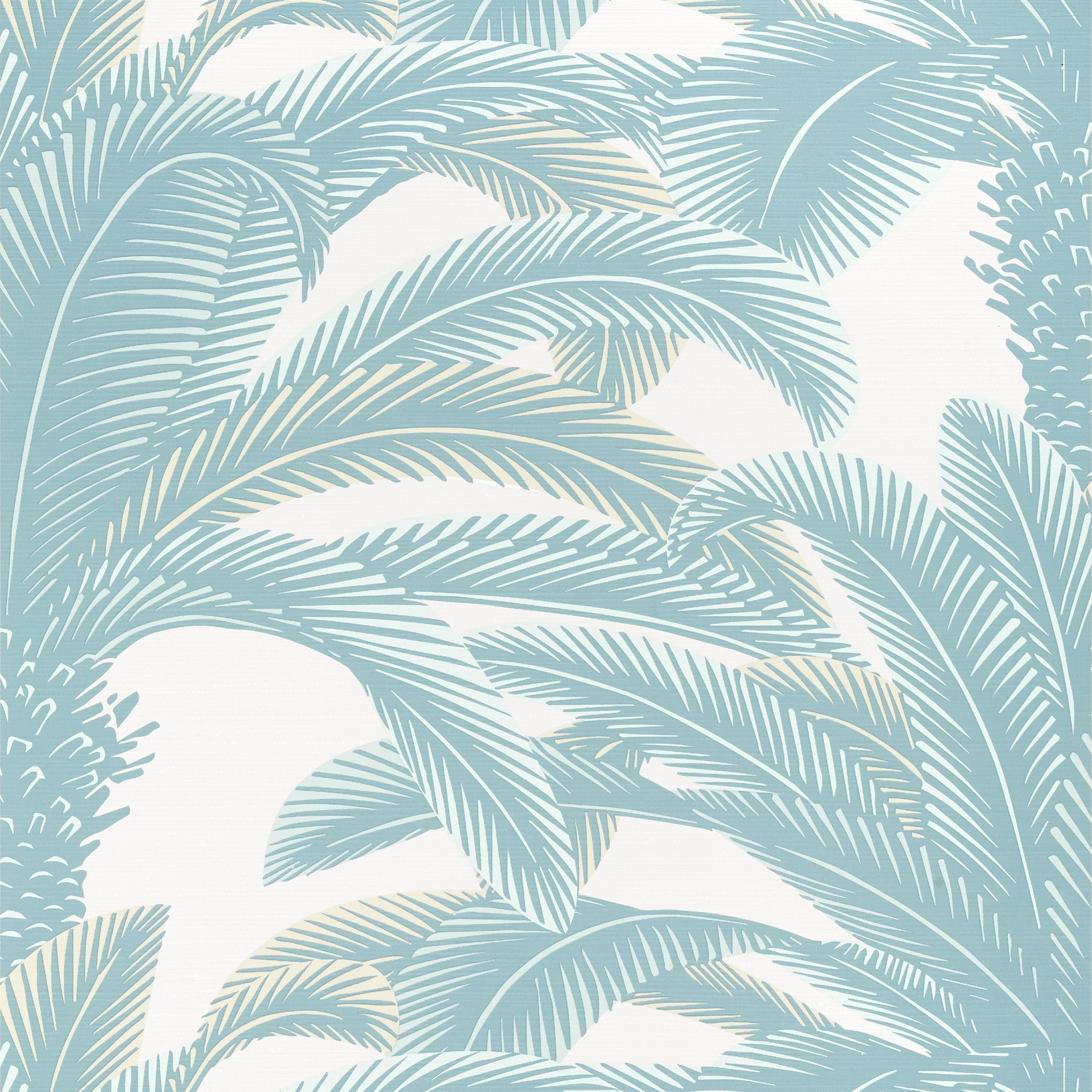 Thibaut Queen Palm Behang T13909 - Spa Blue