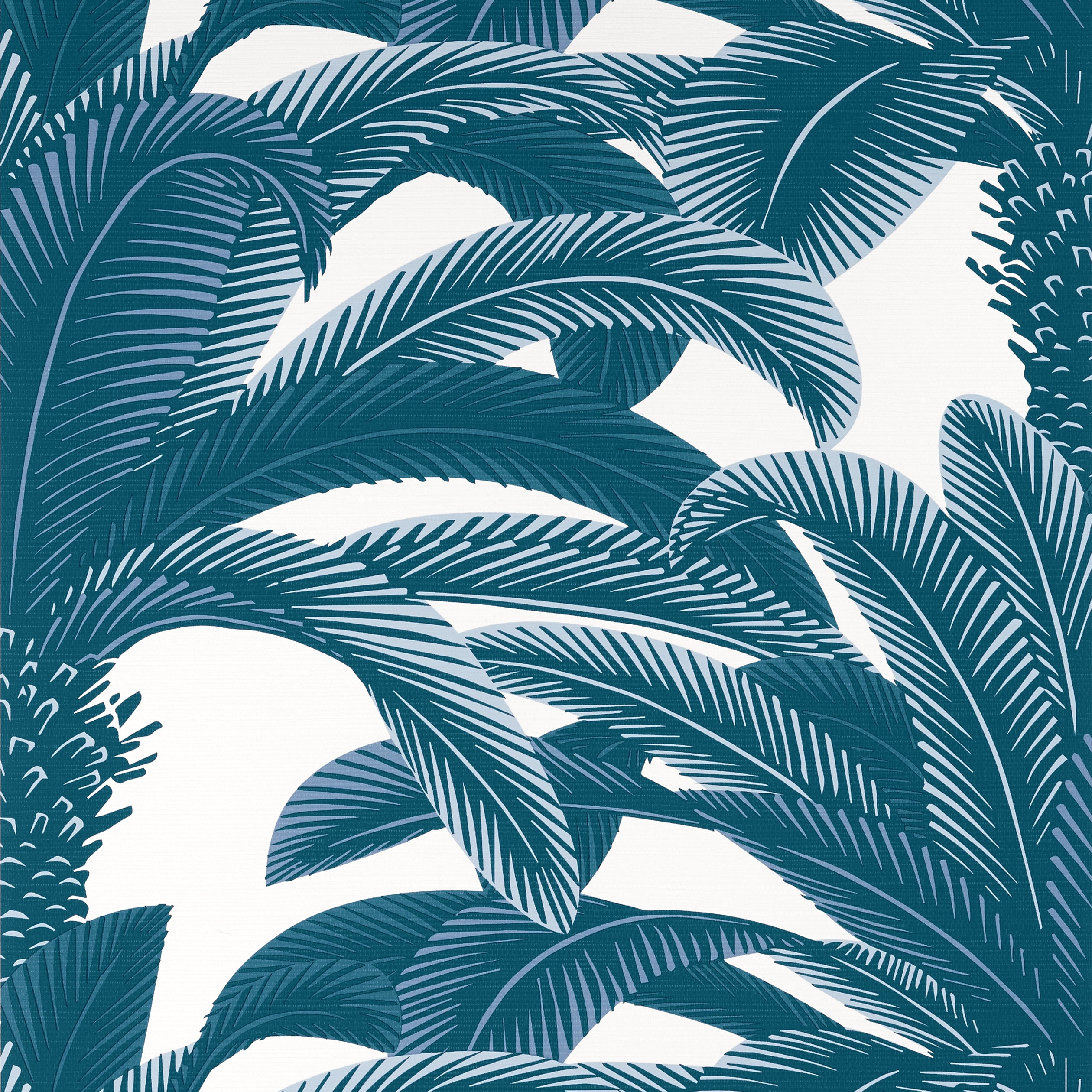 Thibaut Queen Palm Behang T13910 - Navy