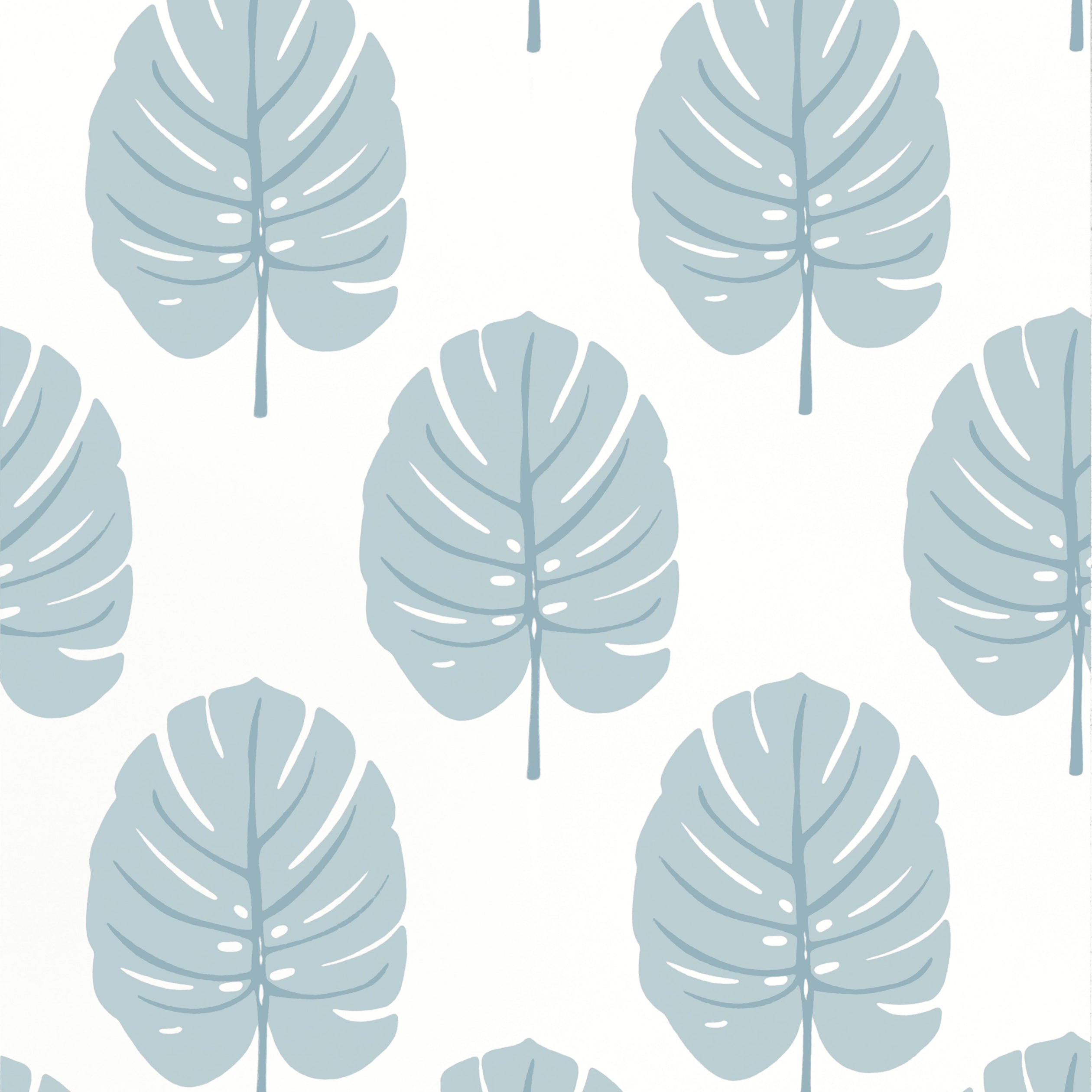 Thibaut Monstera Behang T13954 - Spa Blue