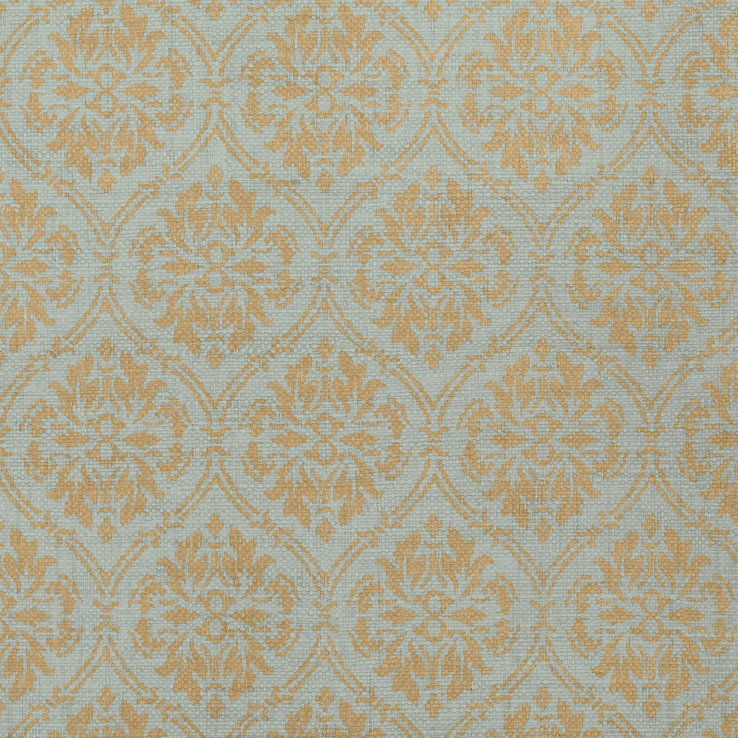 Thibaut Bankun Damask Behang T14121 - Teal