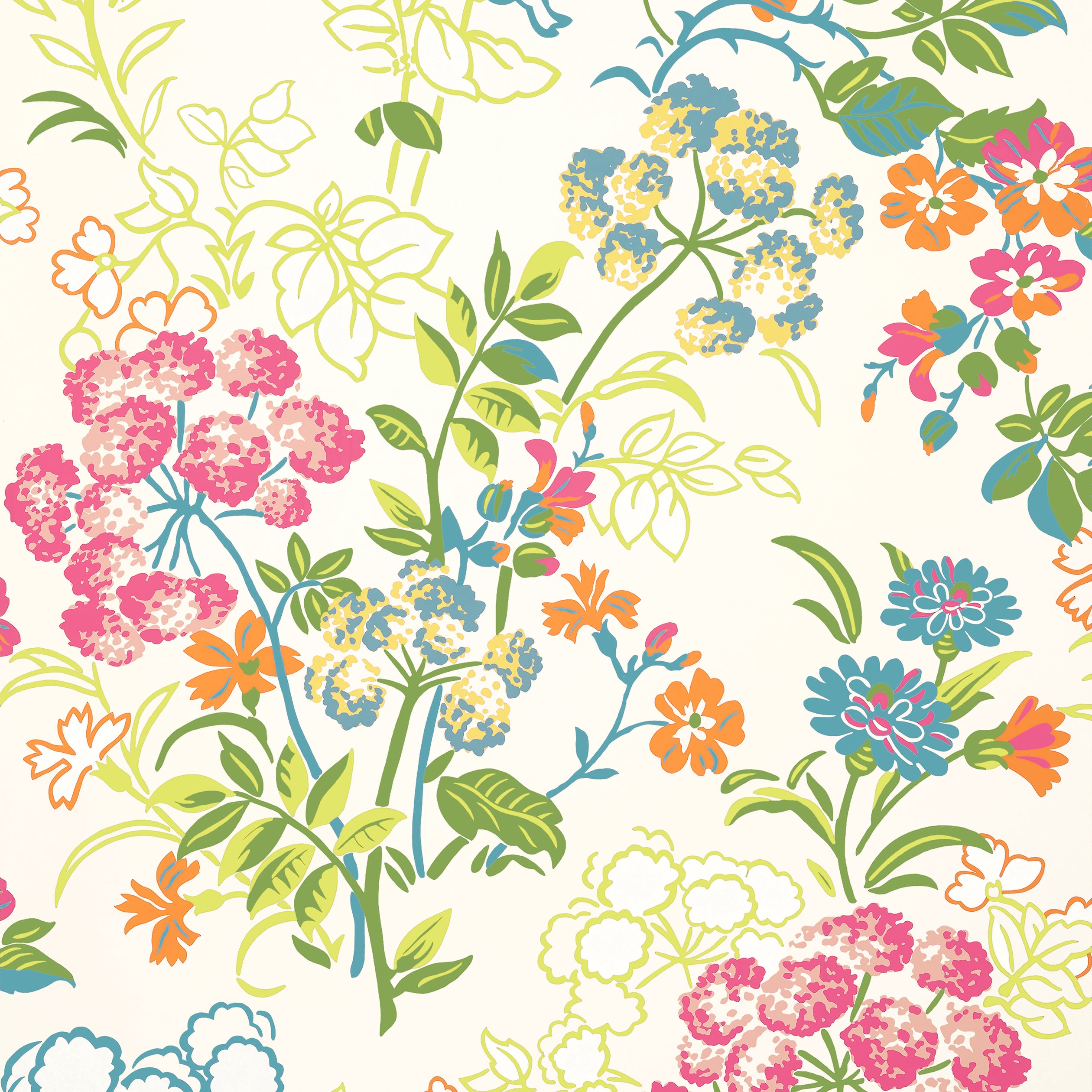 Thibaut Spring Garden Behang T14340 - Cream