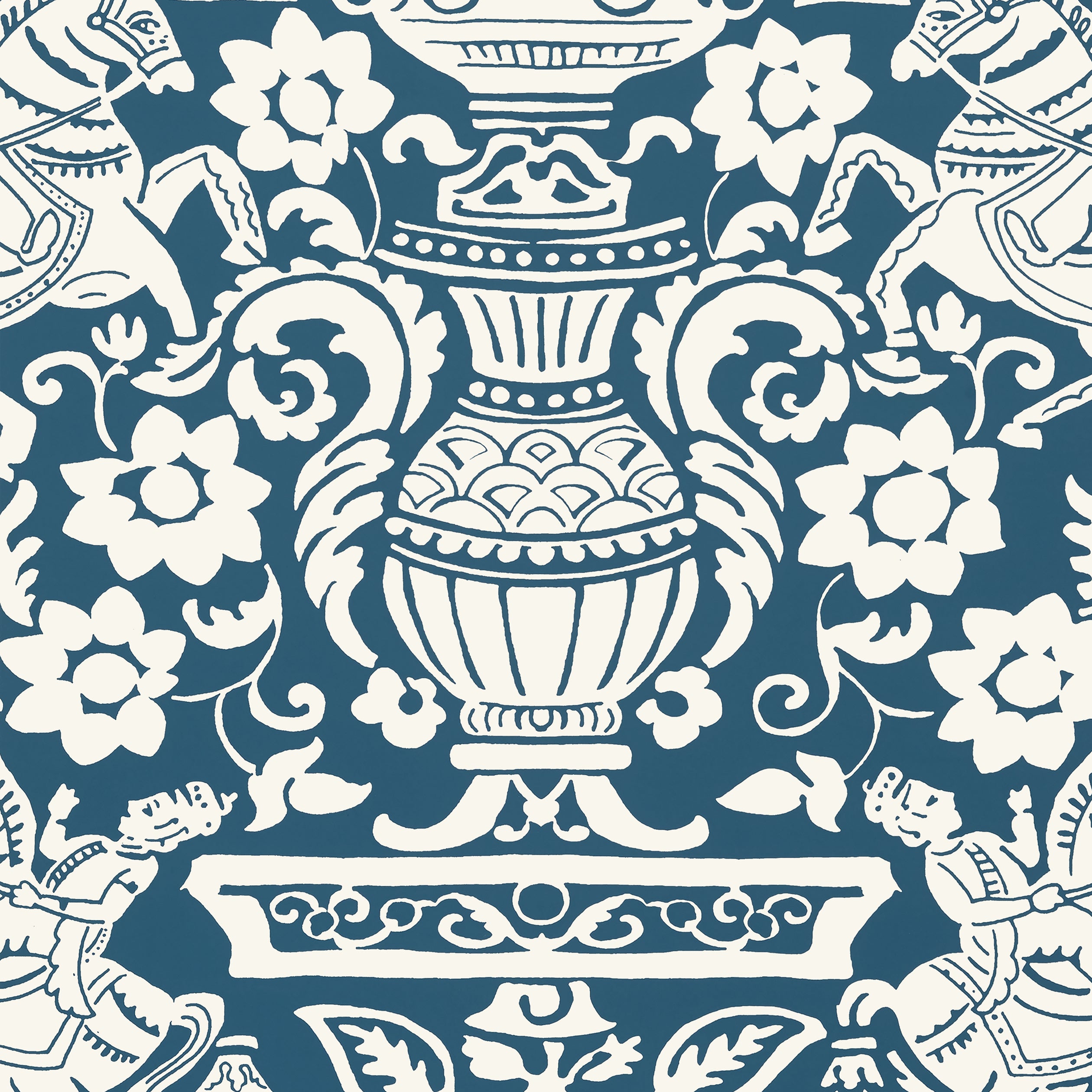 Thibaut Galway Behang T14362 - Navy