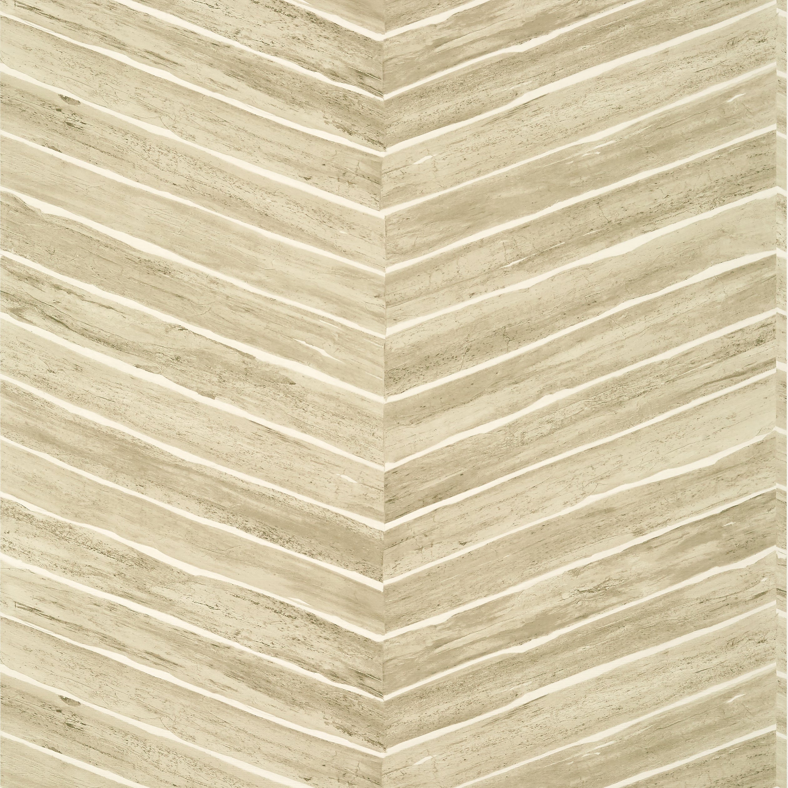 Thibaut Wood Herringbone Behang T14572 - Taupe