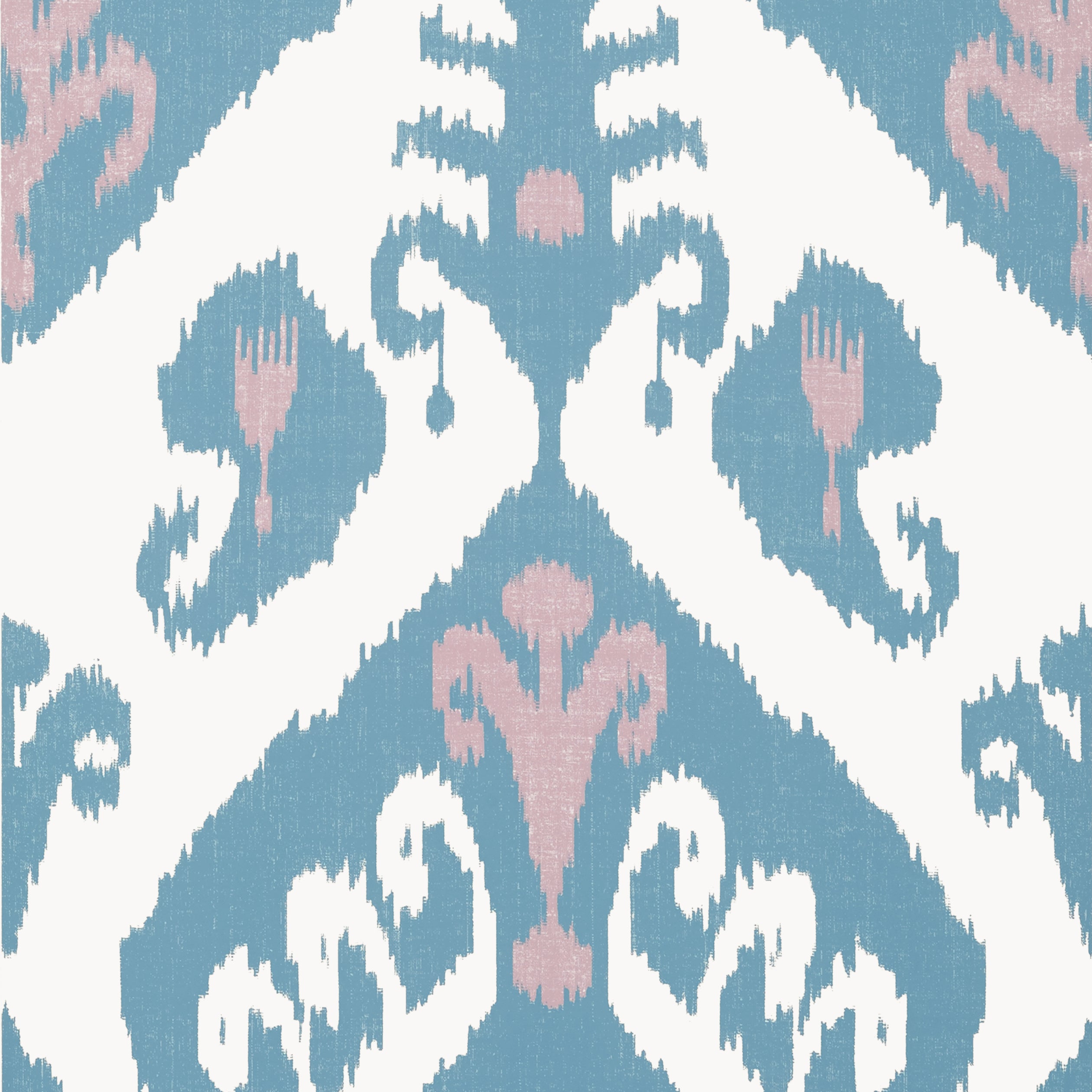 Thibaut Indies Ikat Behang T16249 - Lavender and French Blue