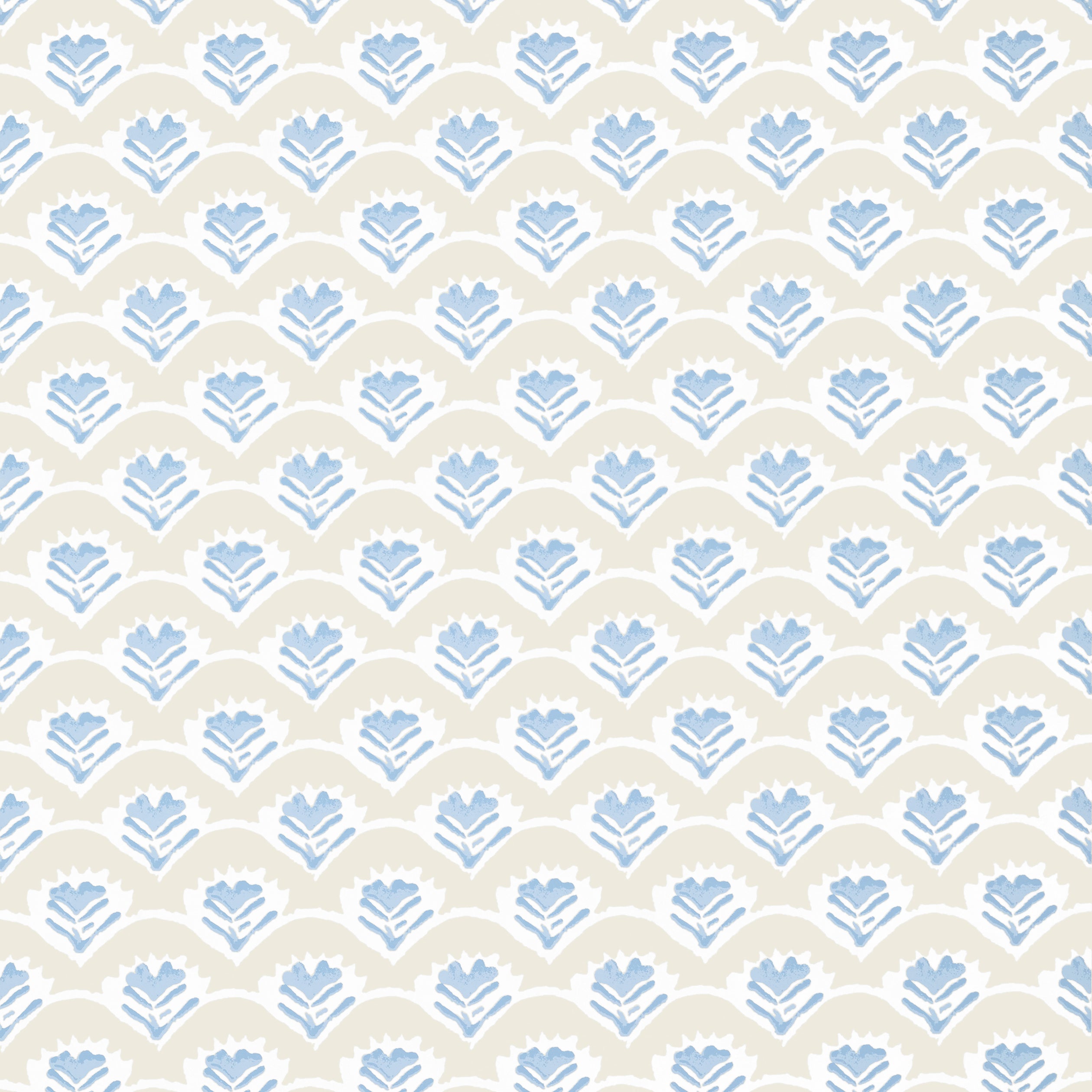 Thibaut Emily Behang T16256 - Beige and Blue