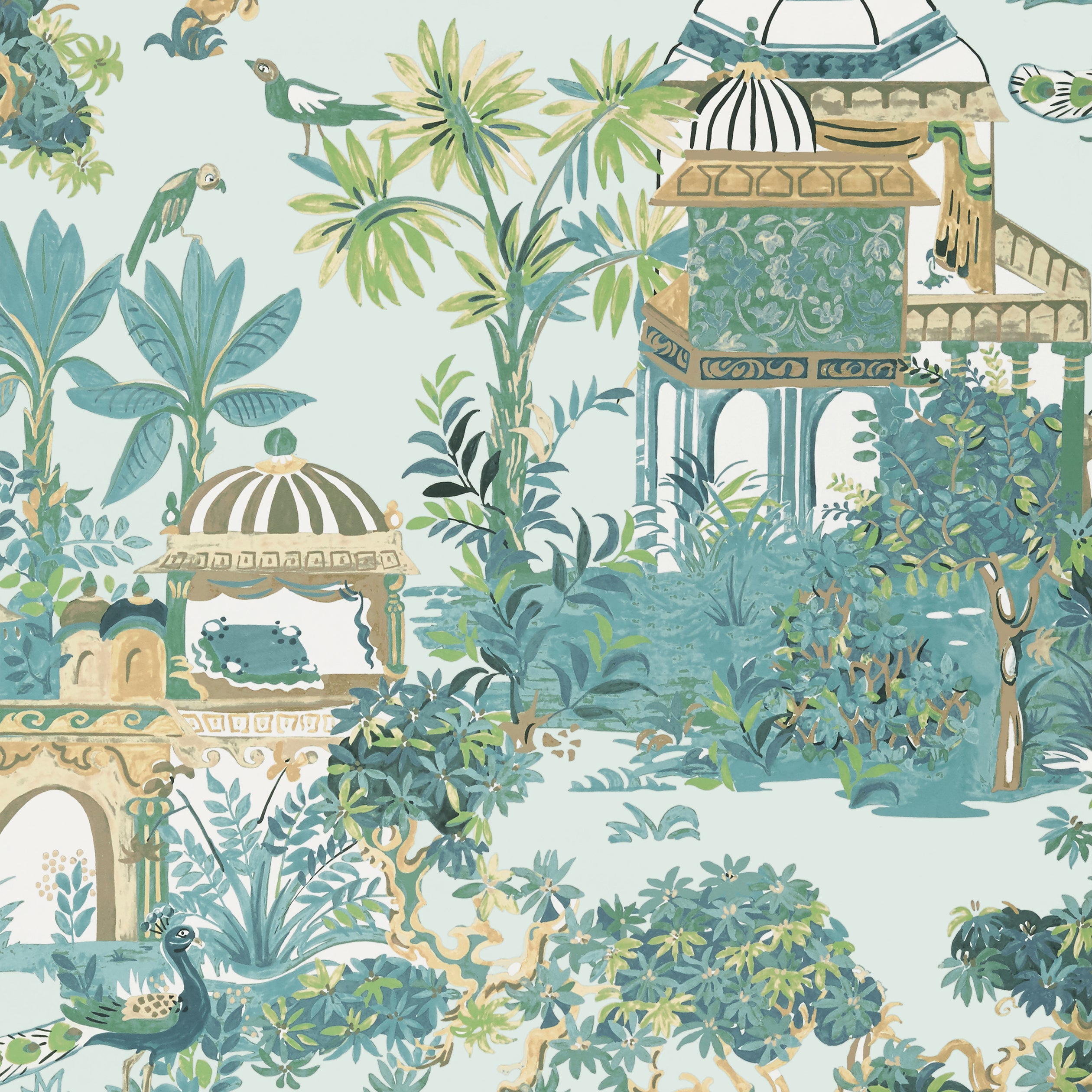 Thibaut Mystic Garden Behang T20826 - Spa Blue