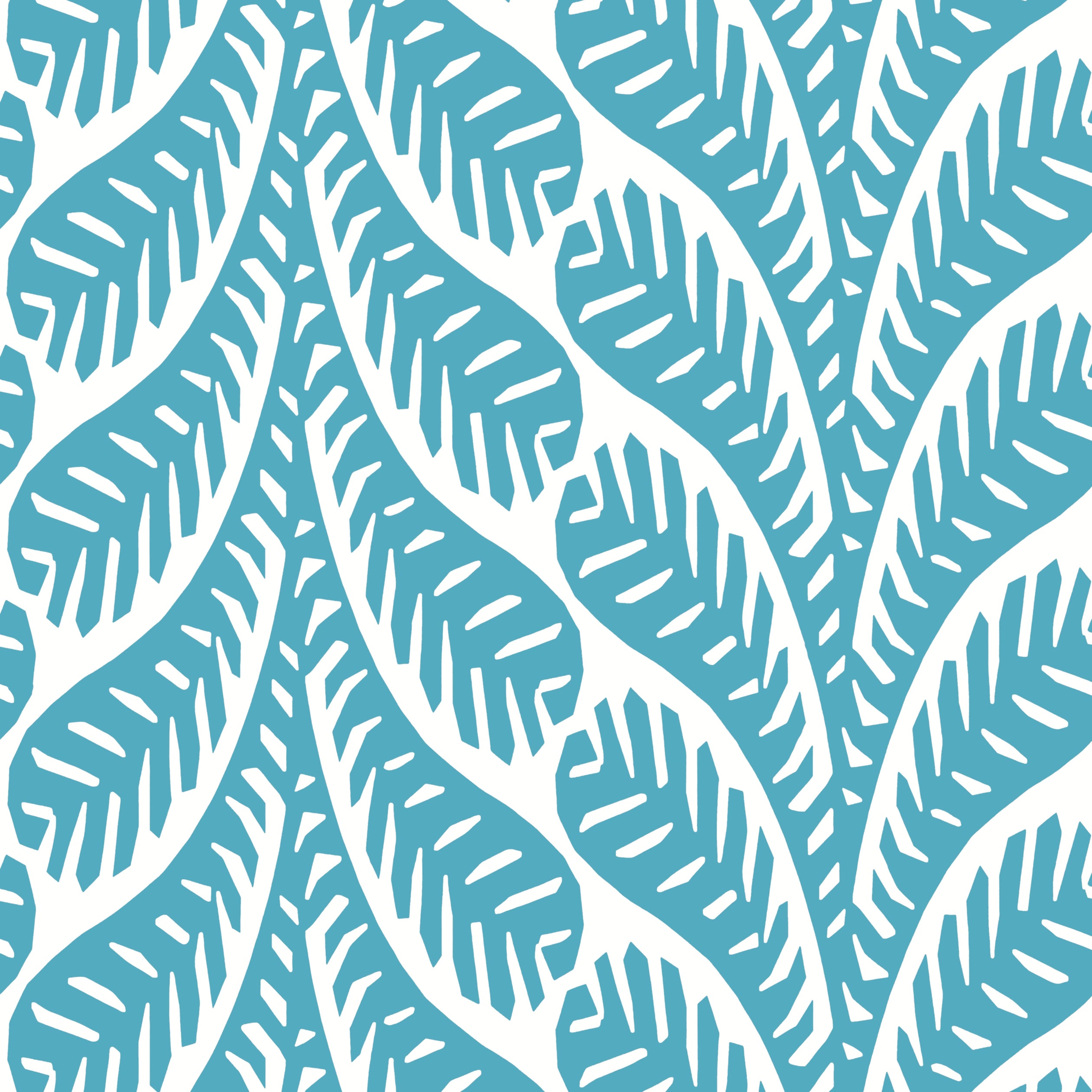 Thibaut Ginger Behang T20833 - Turquoise