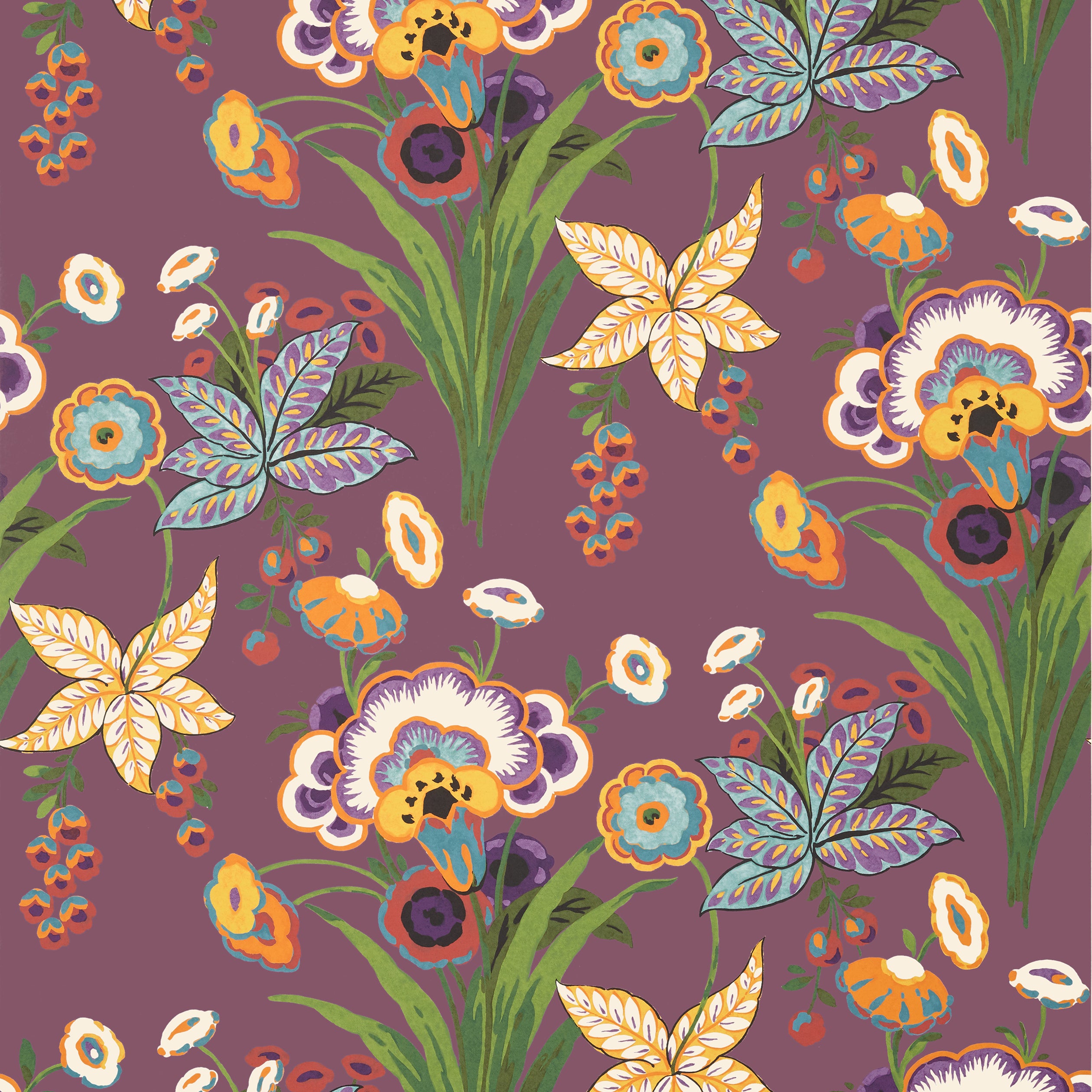 Thibaut Pasadena Behang T20850 - Plum