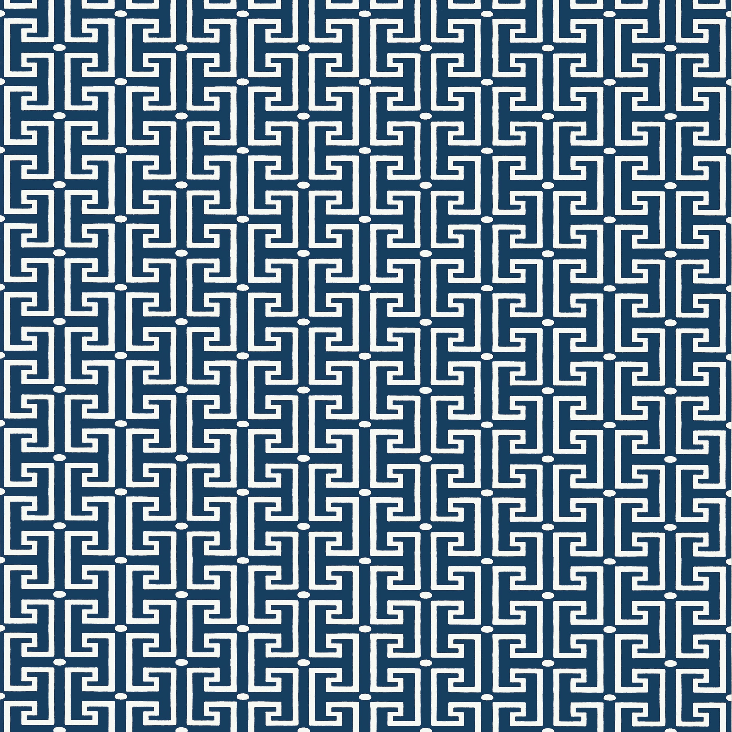 Thibaut T-square Behang T20866 - Navy and White