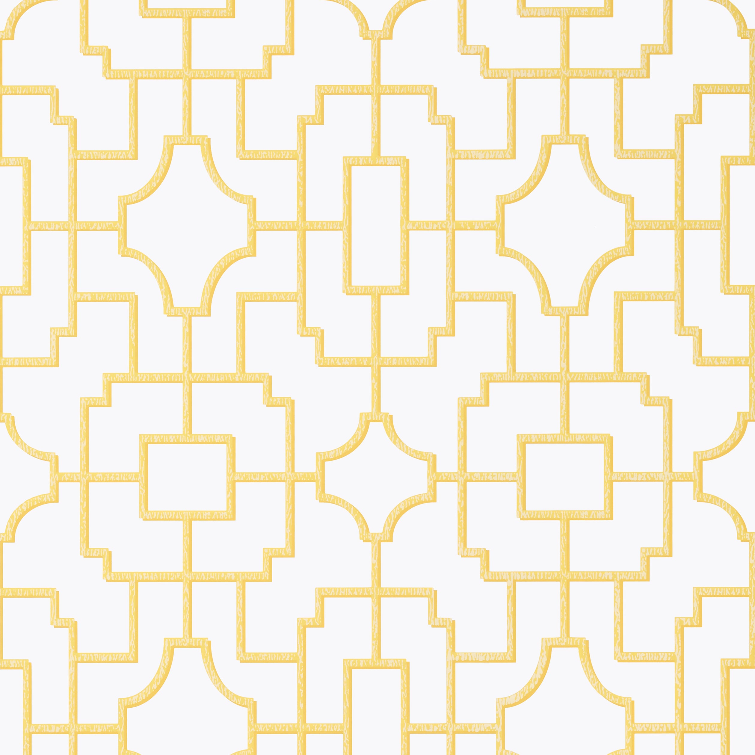 Thibaut Fretwork Behang T20873 - Yellow