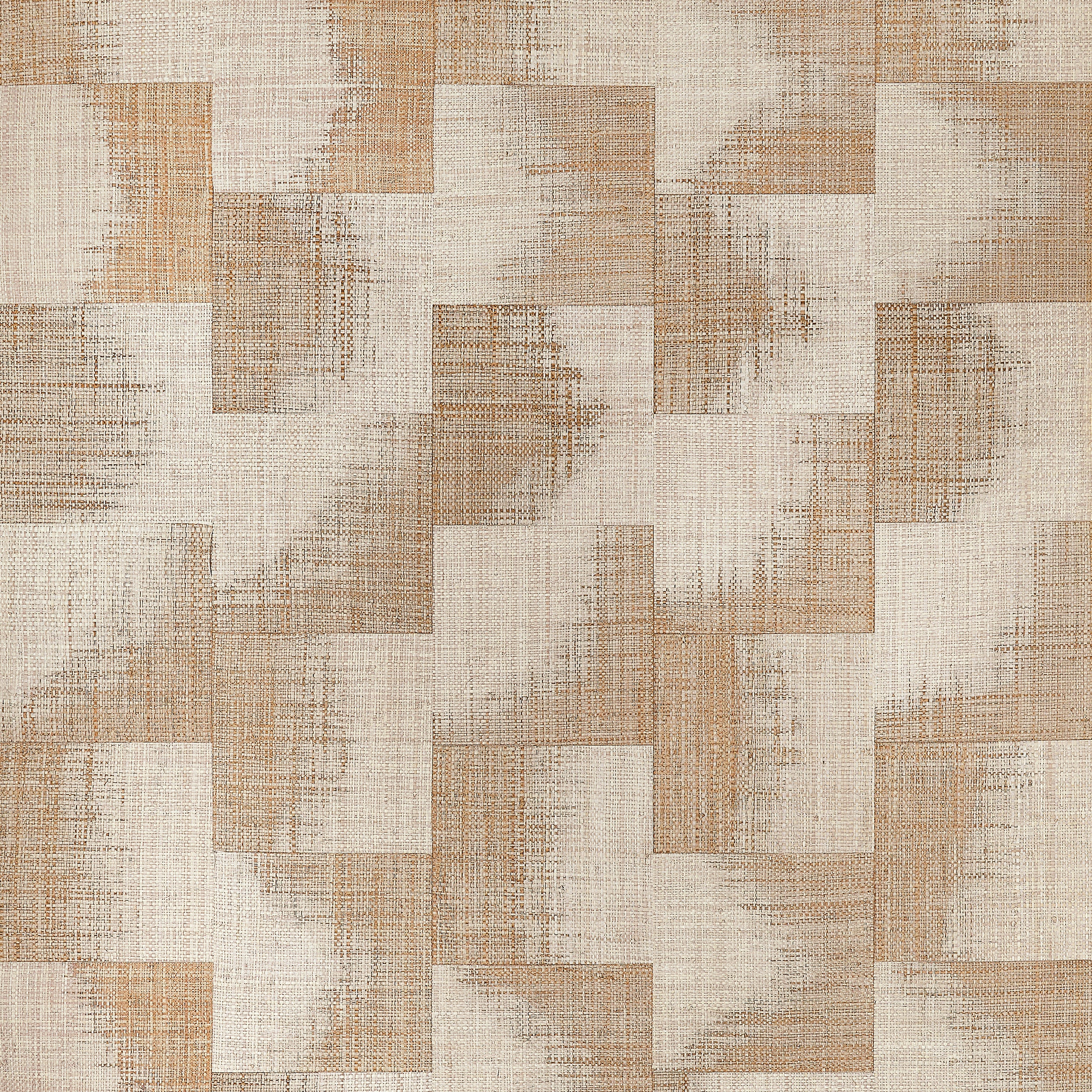 Thibaut Raffia Squares Behang T24431 - Beige