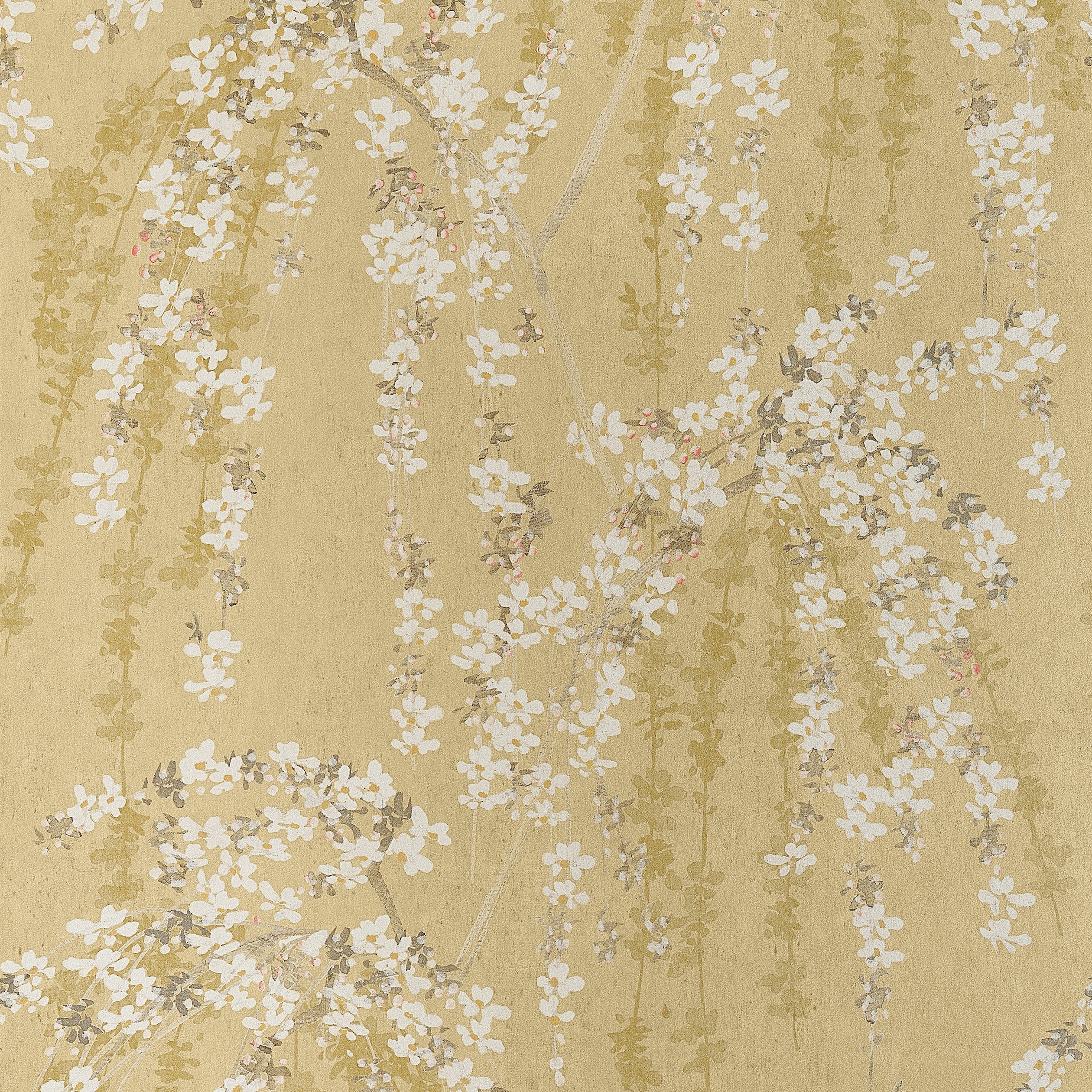 Thibaut Weeping Blossom Behang T24455 - Gold