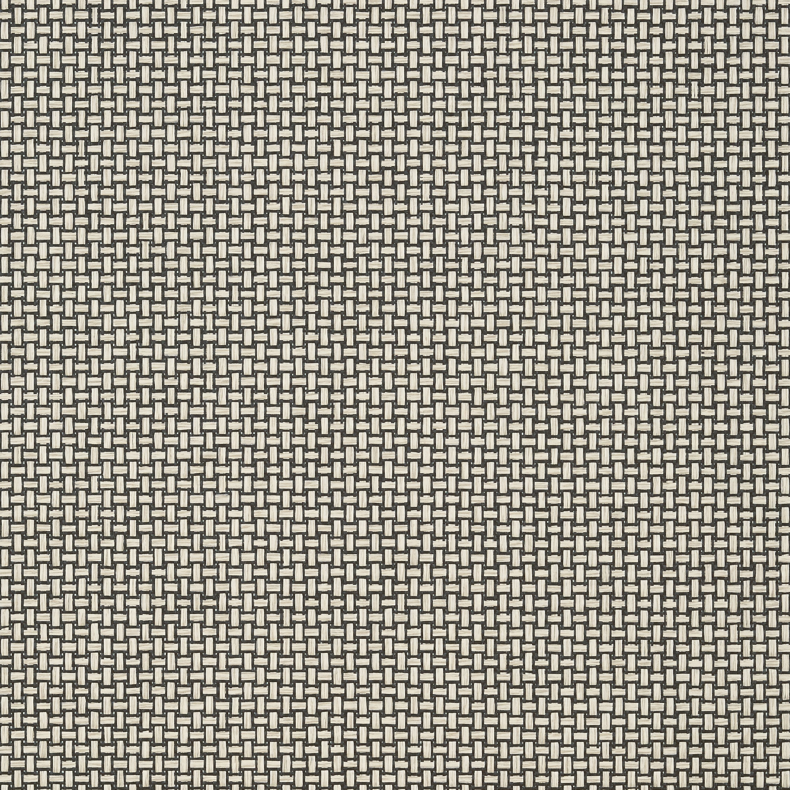 Thibaut Baker Weave Behang T2985 - Black on Linen