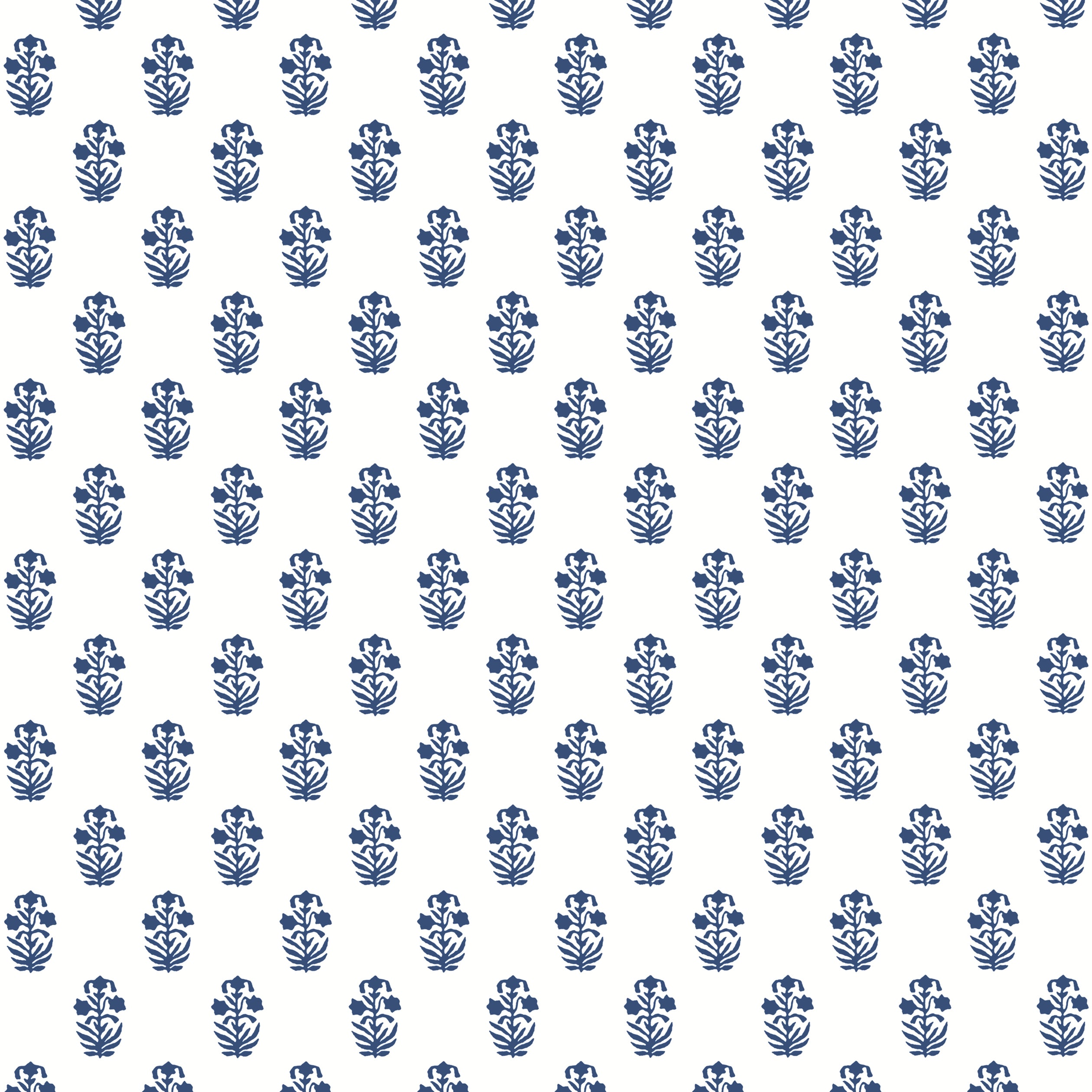 Thibaut Corwin Behang T36400 - Navy on White
