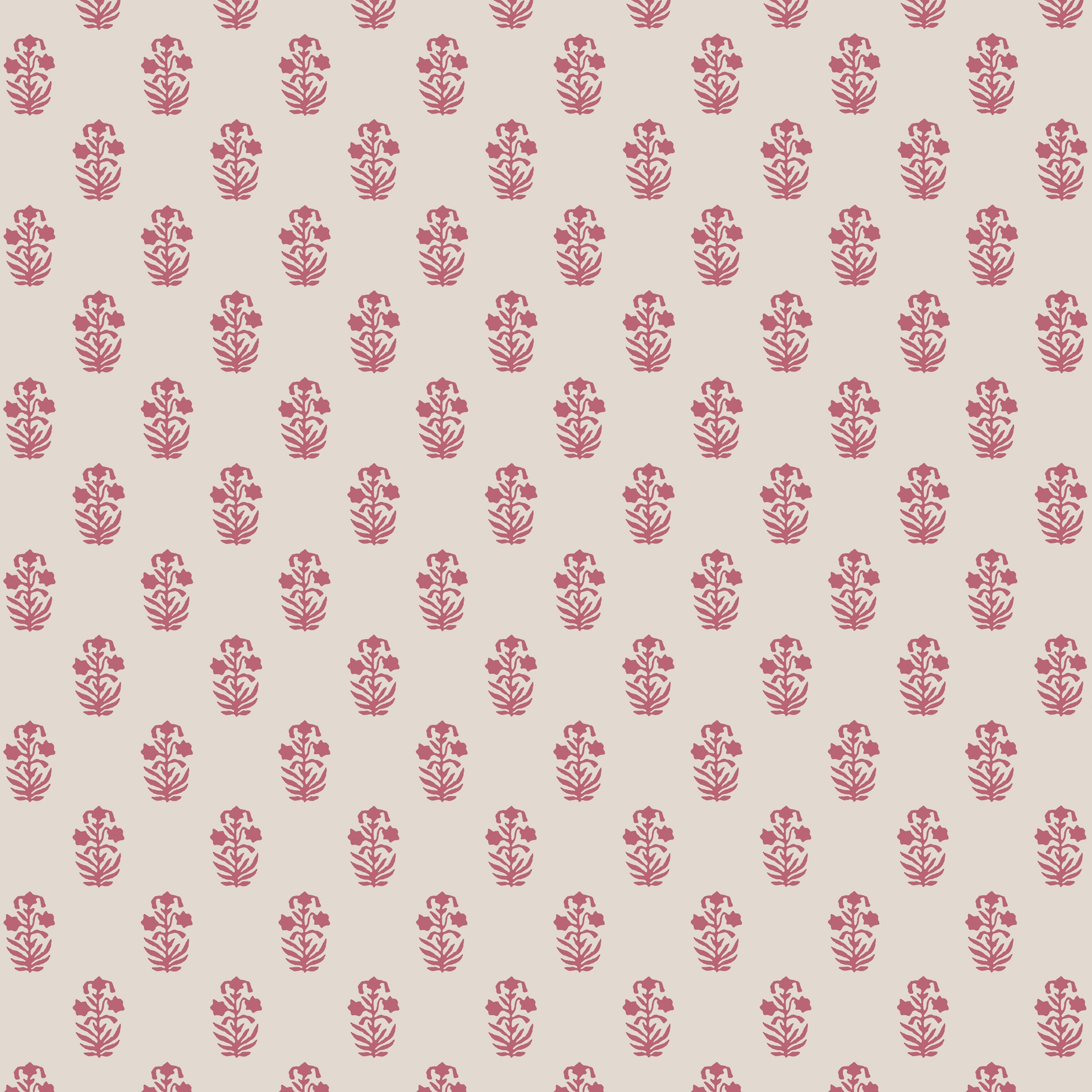 Thibaut Corwin Behang T36406 - Raspberry on Natural