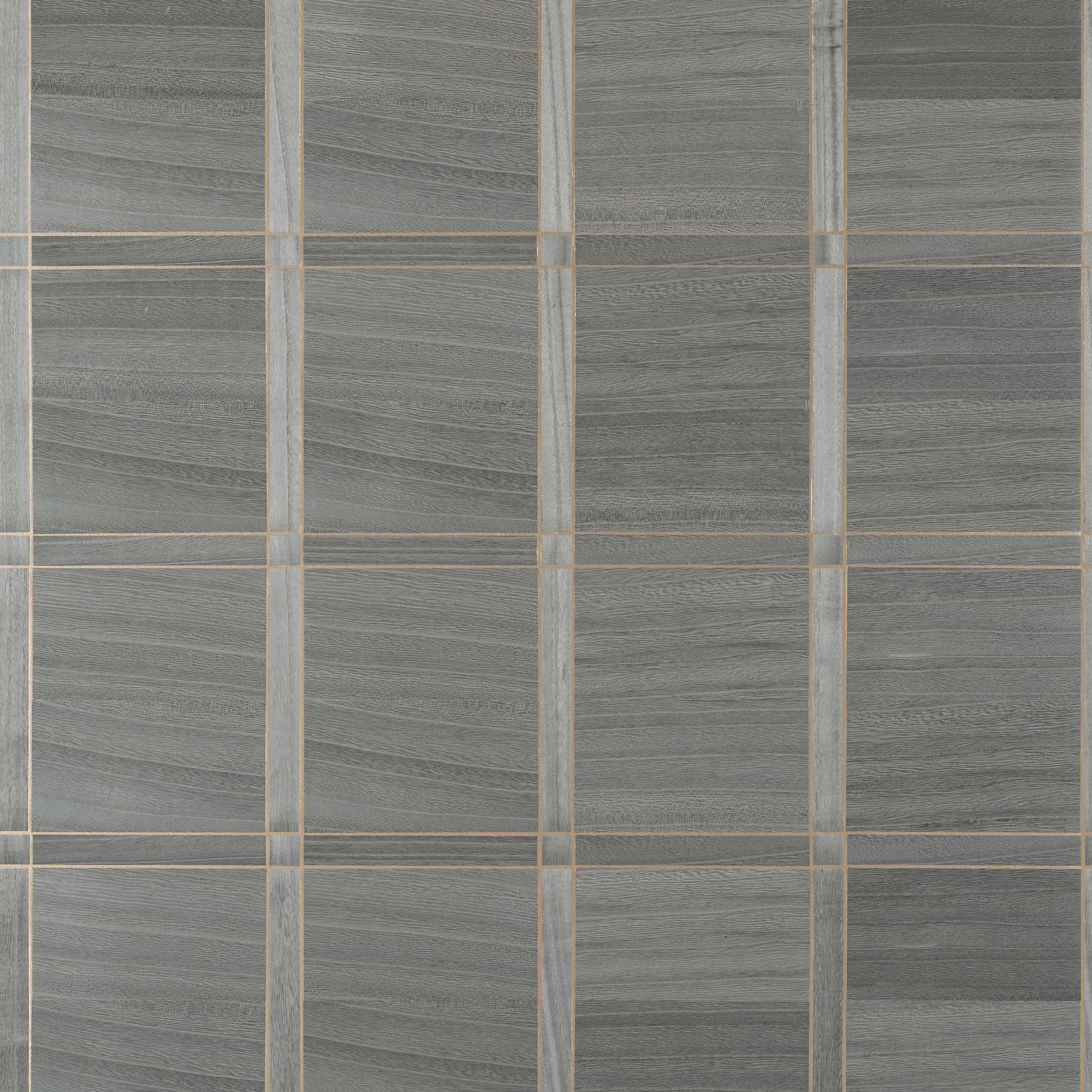 Thibaut Wood Panel Behang T41001 - Charcoal and Metallic Gold