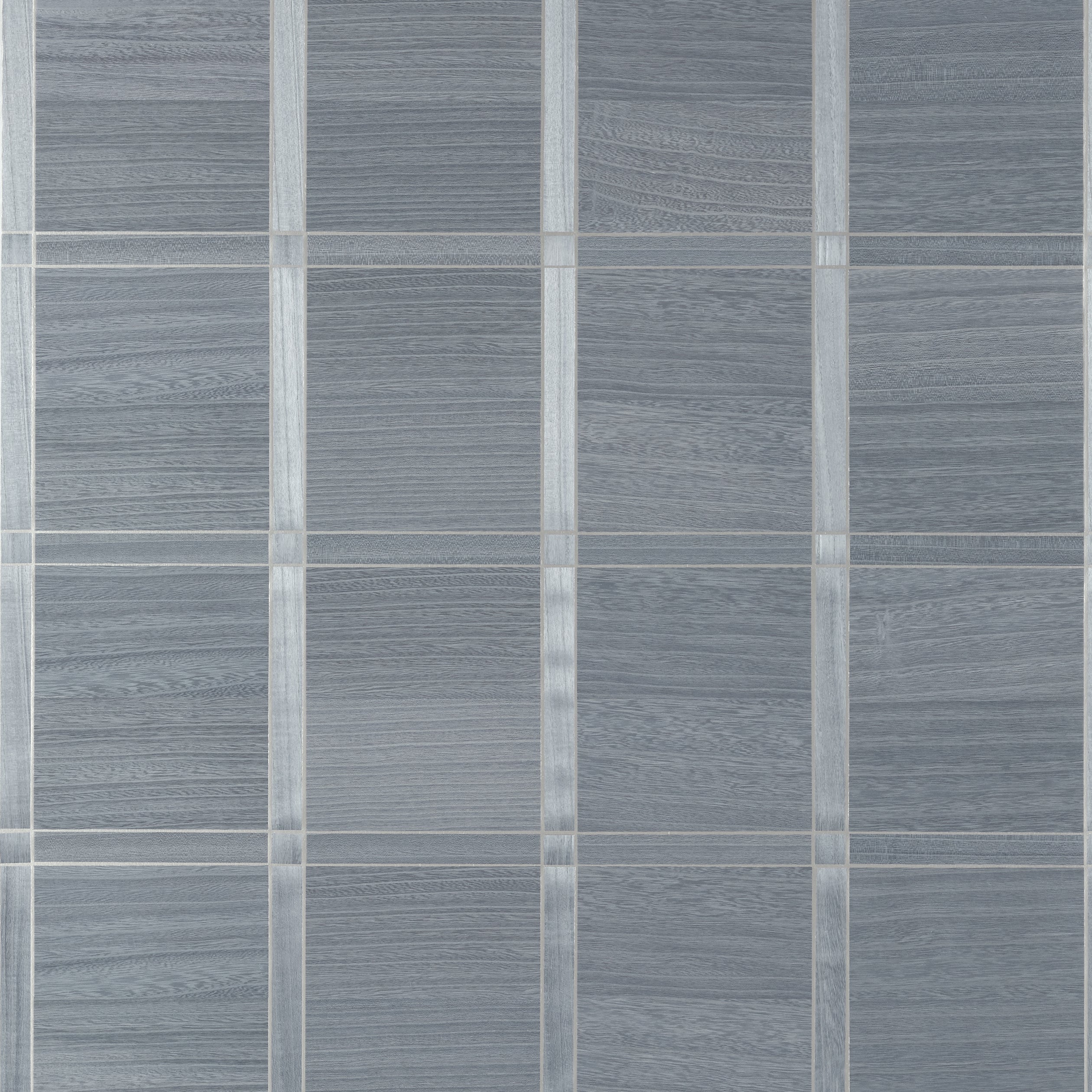 Thibaut Wood Panel Behang T41004 - Cadet and Metallic Pewter