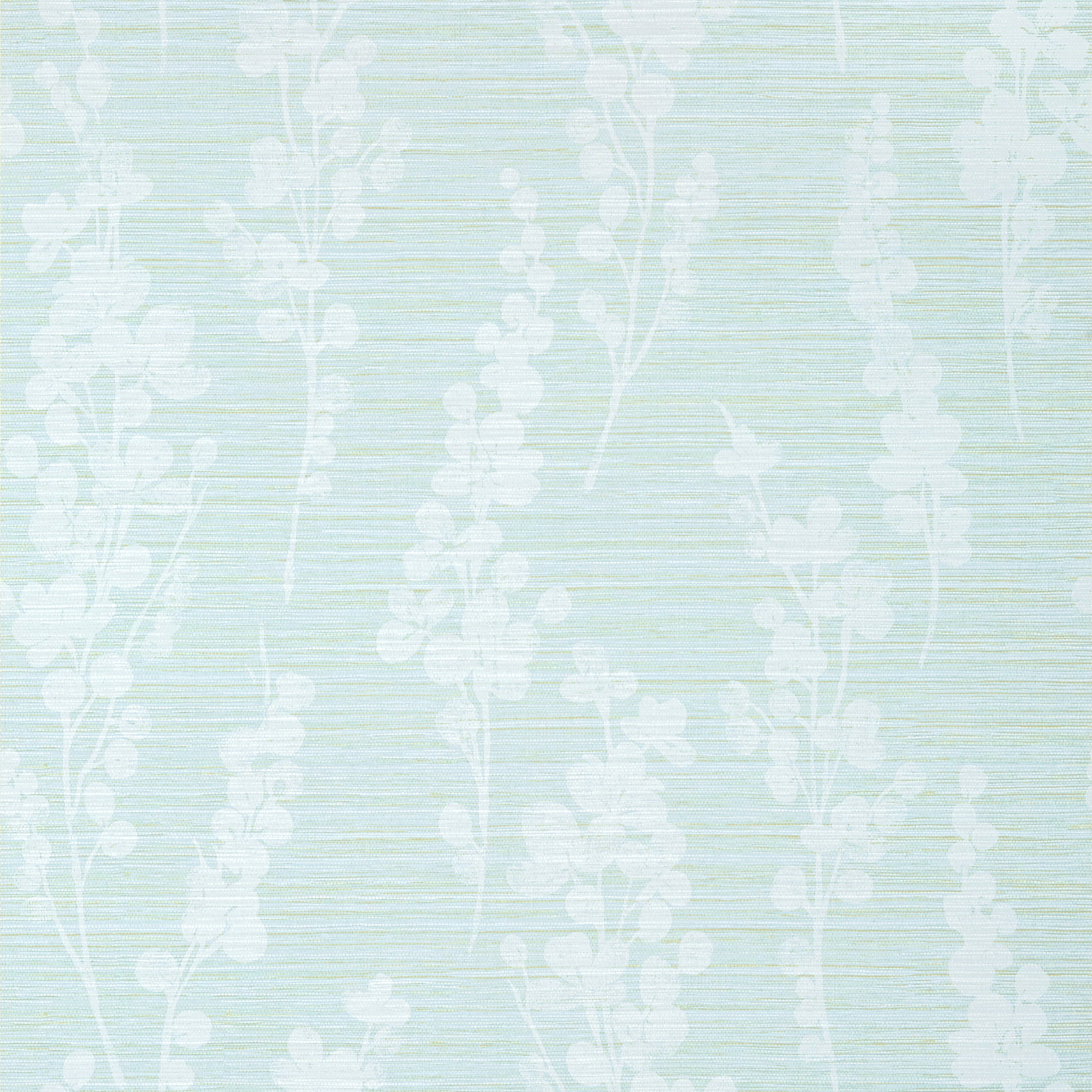 Thibaut Spring Blooms Behang T41051 - Soft Green and Blue