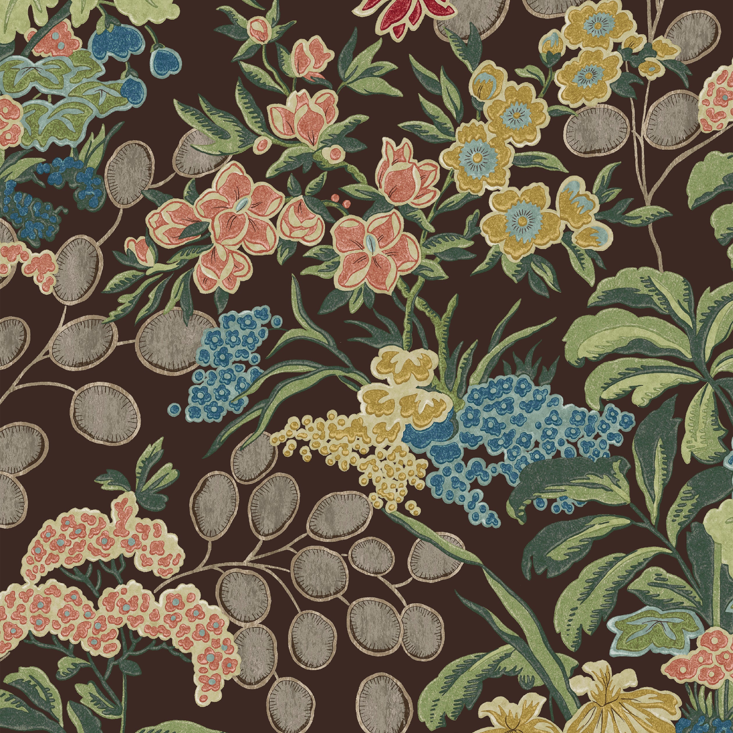 Thibaut Meadow Behang T42037 - Brown