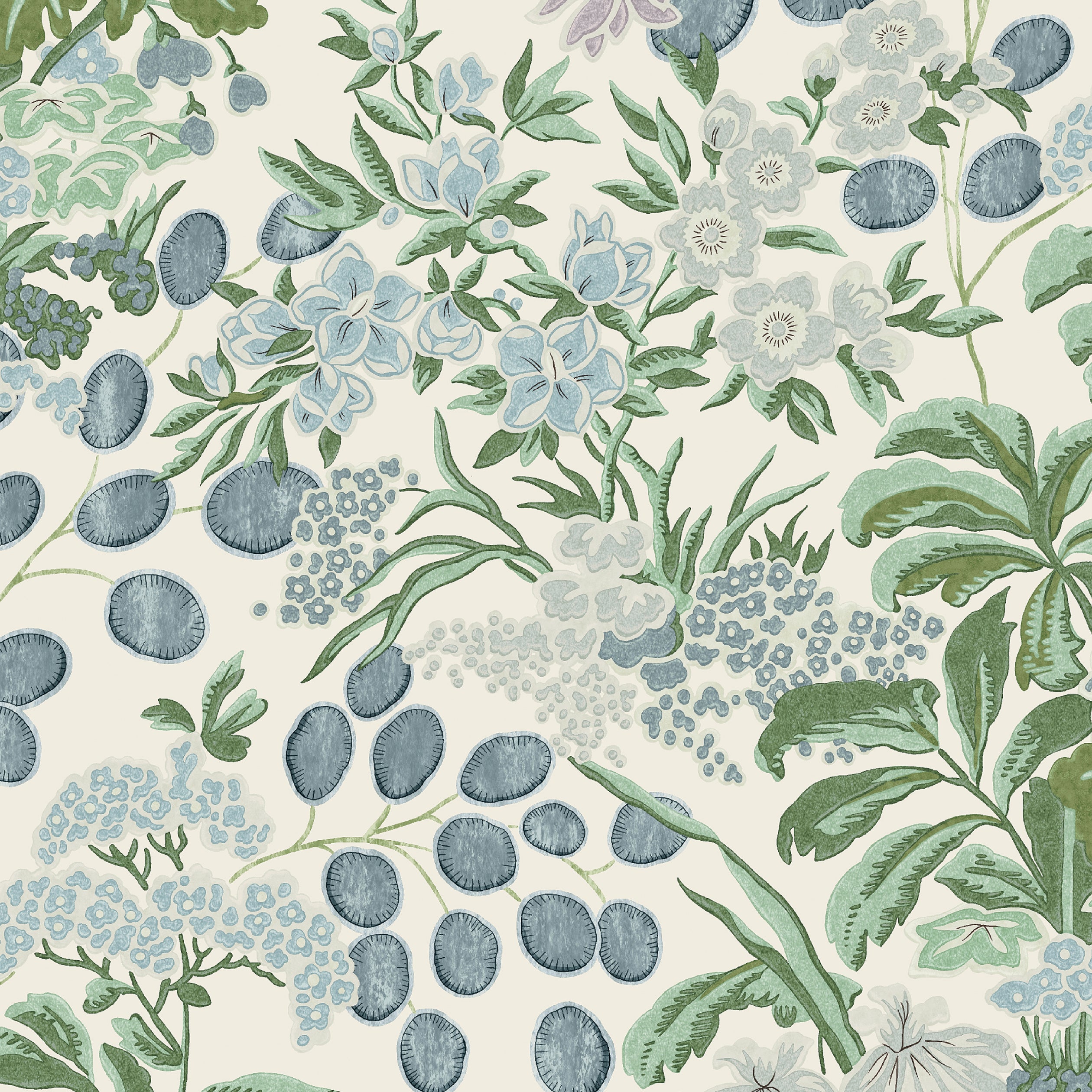 Thibaut Meadow Behang T42038 - Lavender and Blue