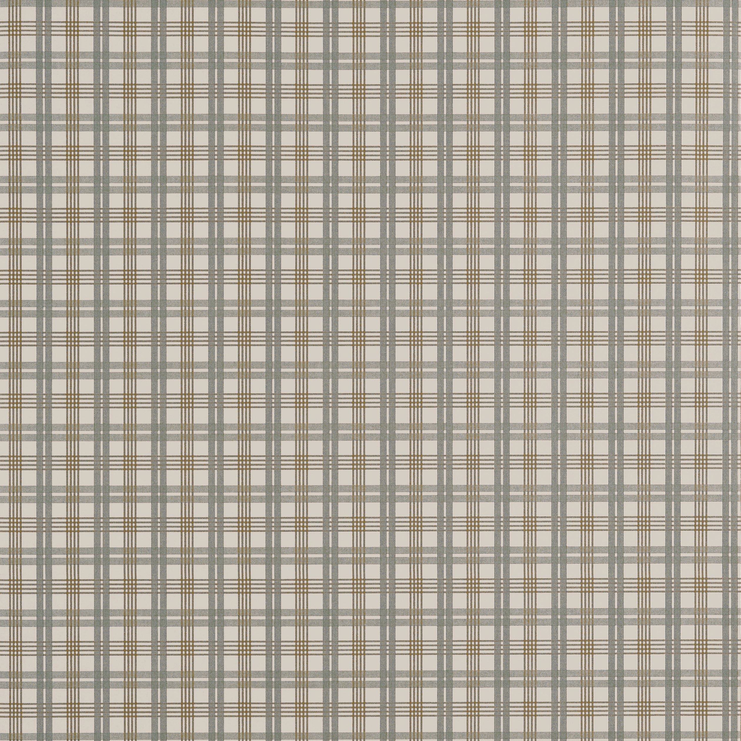 Thibaut Huntley Plaid Behang T44054 - Grey and Beige