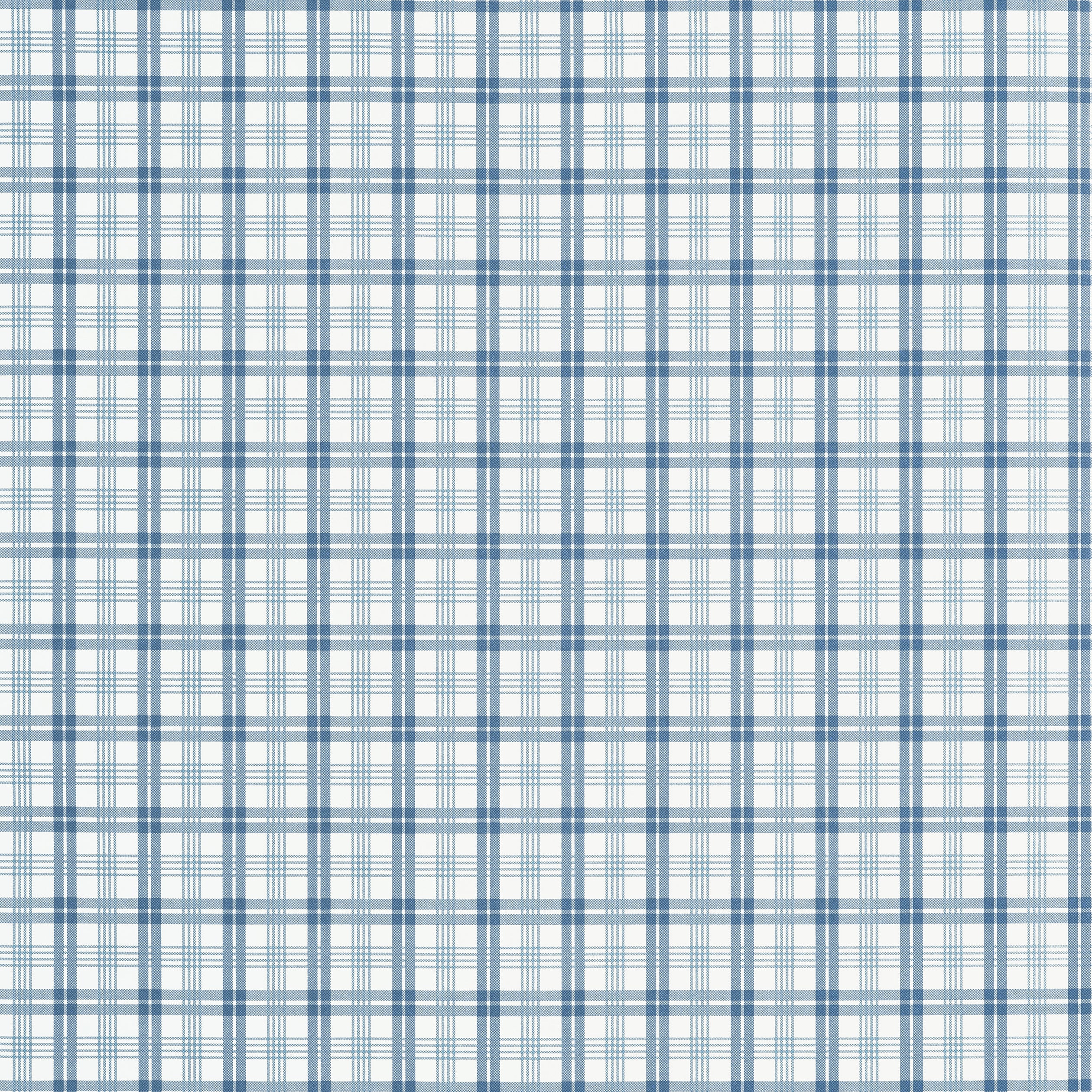Thibaut Huntley Plaid Behang T44056 - Blue
