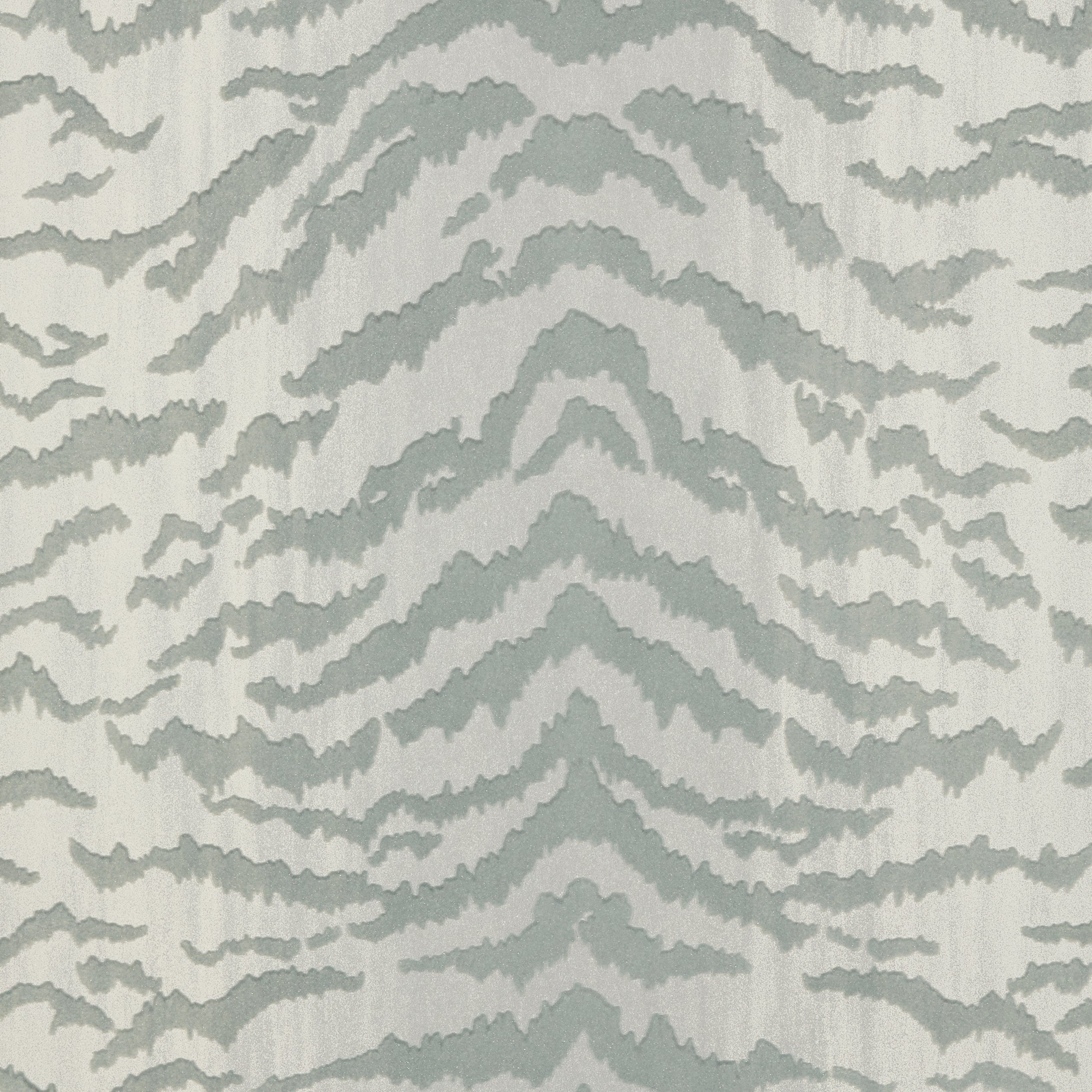 Thibaut Tiger Flock Behang T83063 - Light Grey
