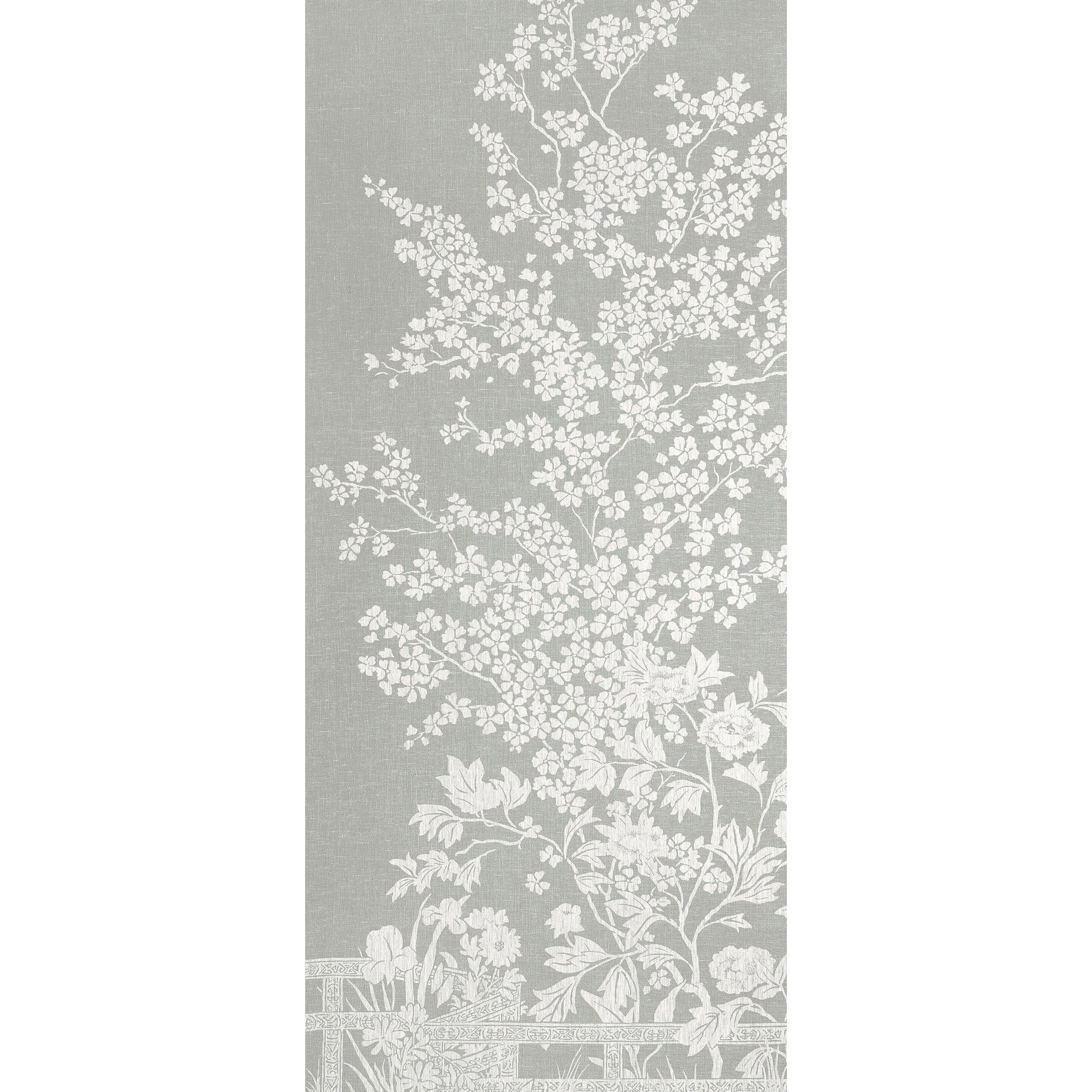 Thibaut Villa Garden Mural - Panel 1 Behang TM10857-1 - Charcoal