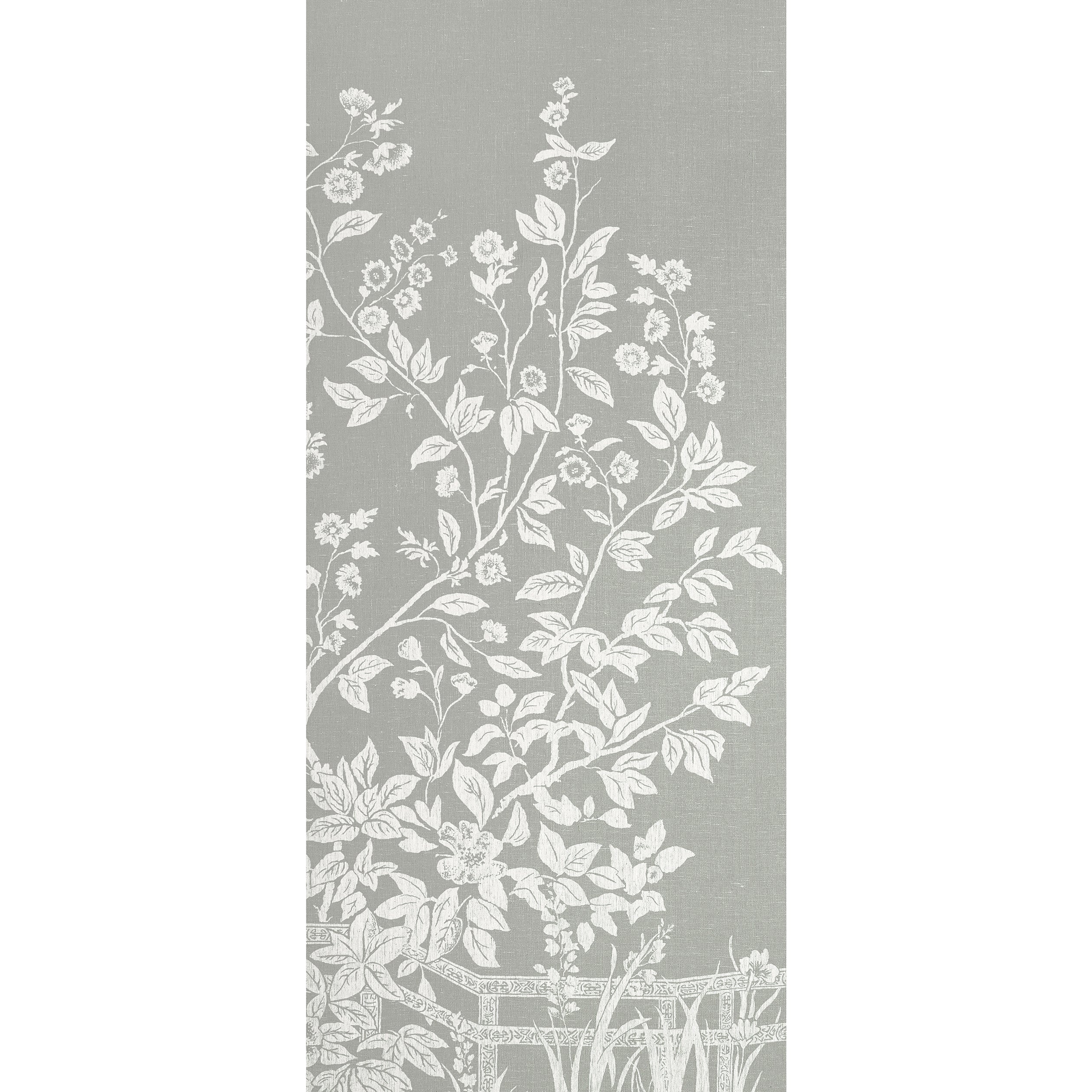 Thibaut Villa Garden Mural - Panel 4 Behang TM10857-4 - Charcoal
