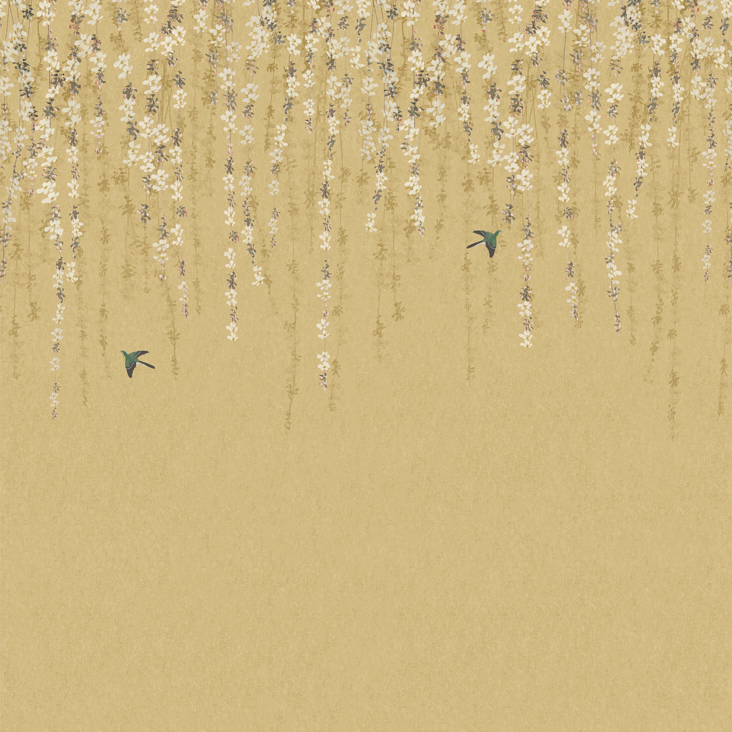 Thibaut Blossom Mural Behang TM24452 - Gold