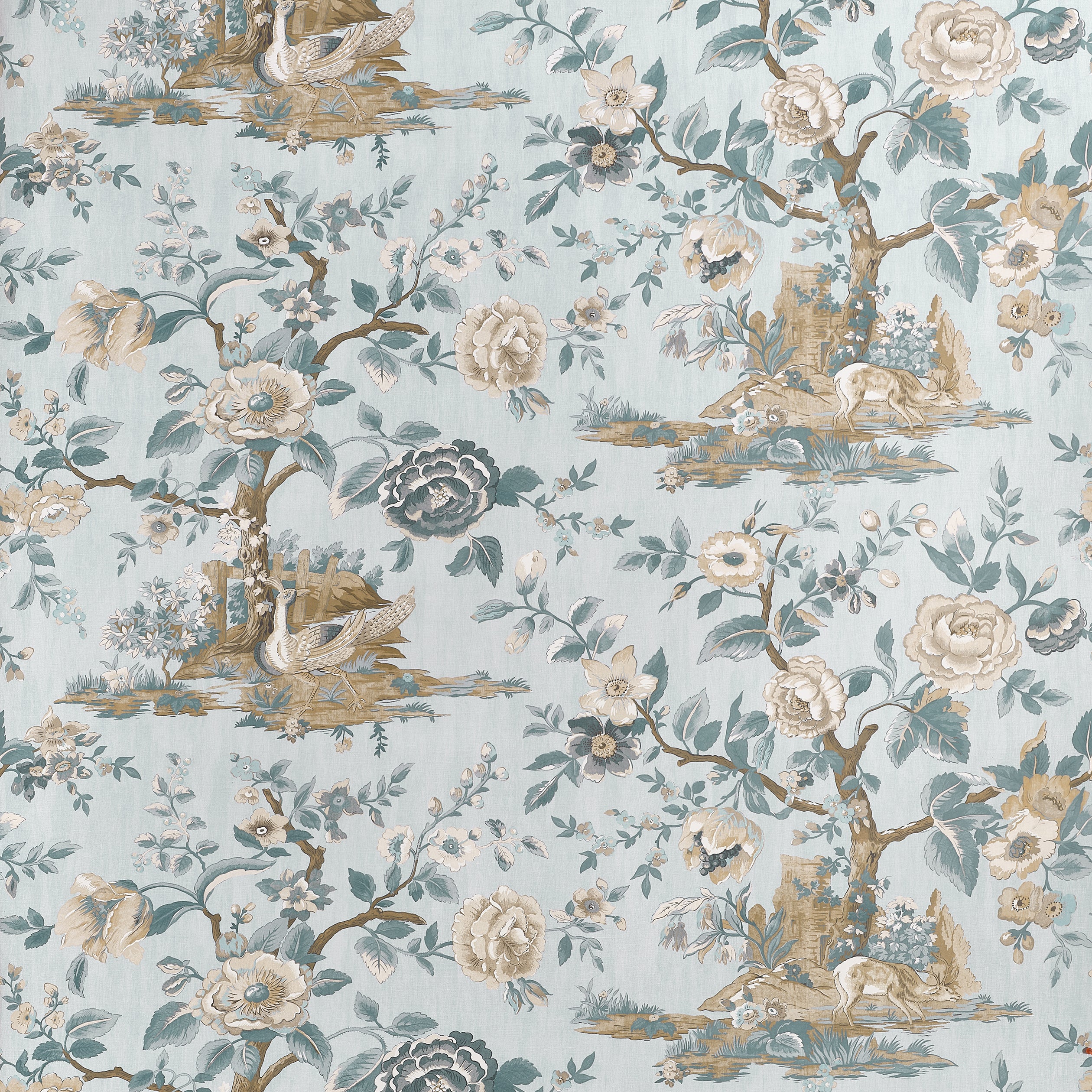 Thibaut Forest Lodge Behang TWW10538 - Spa Blue