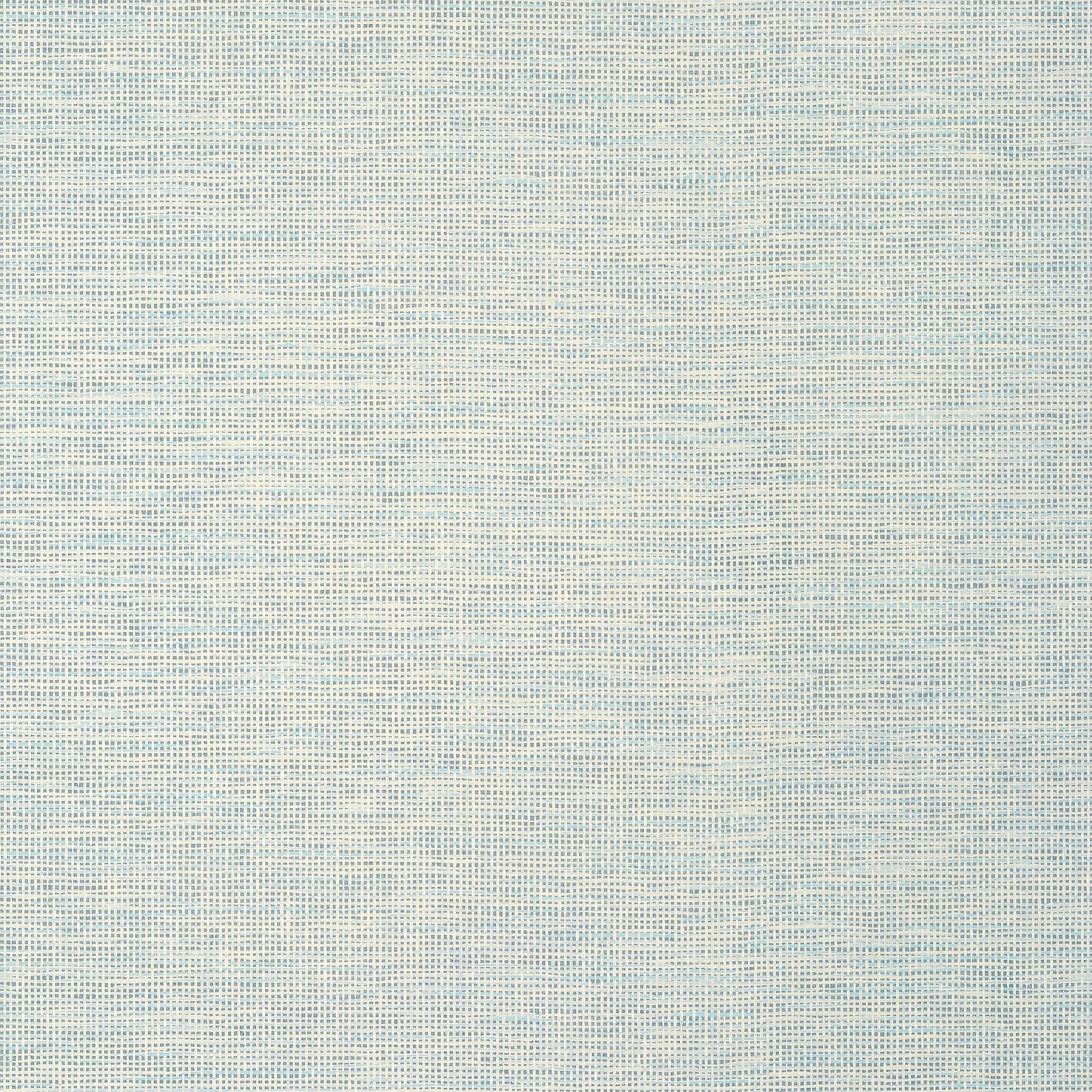 Thibaut Spiro Wide Width Behang TWW14567 - Aqua and Neutral