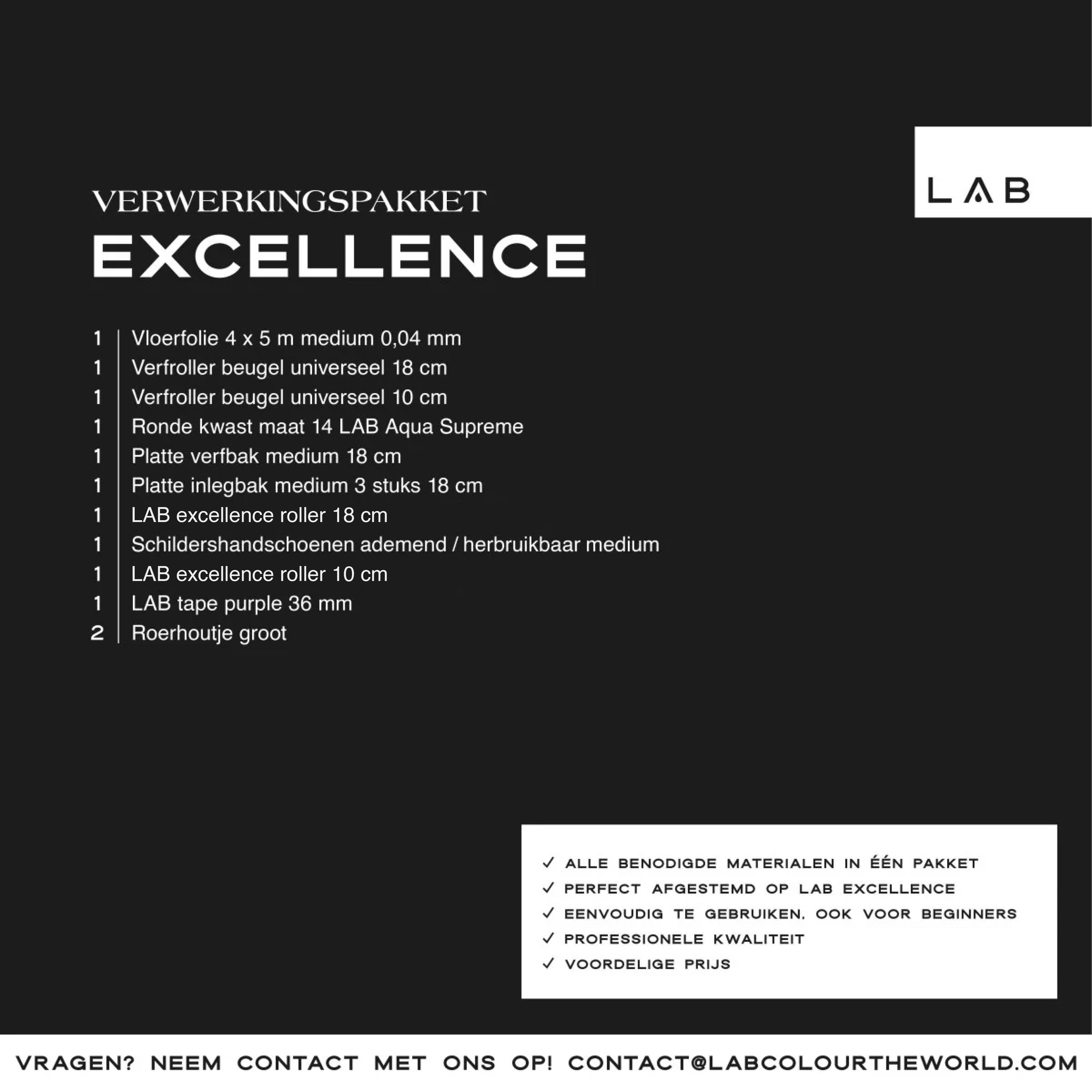 LAB excellence verwerkingspakket