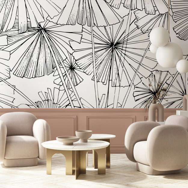 Les Dominotiers A Hint of Blush Behang DOM 1001